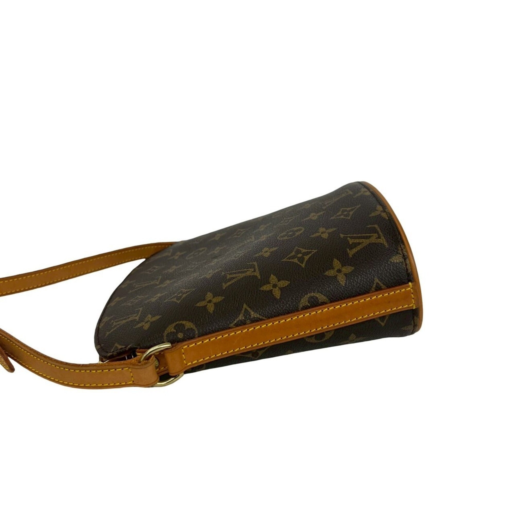 Louis Vuitton Brown Leather Pvc Pochette Shoulder Bag (Pre-Owned)