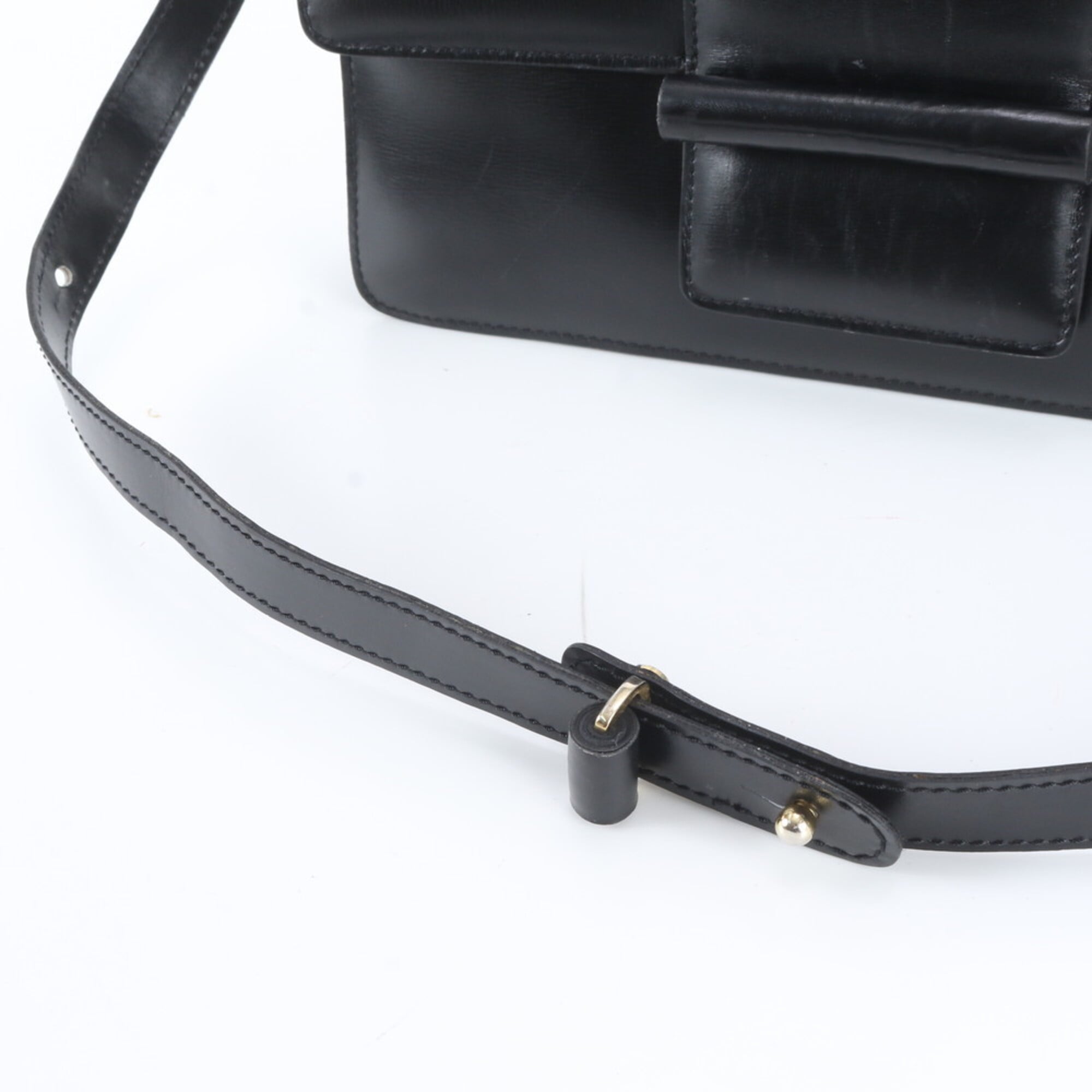 Loewe Black Leather Handbag Shoulder Bag Tote Bag (Pre-Owned)