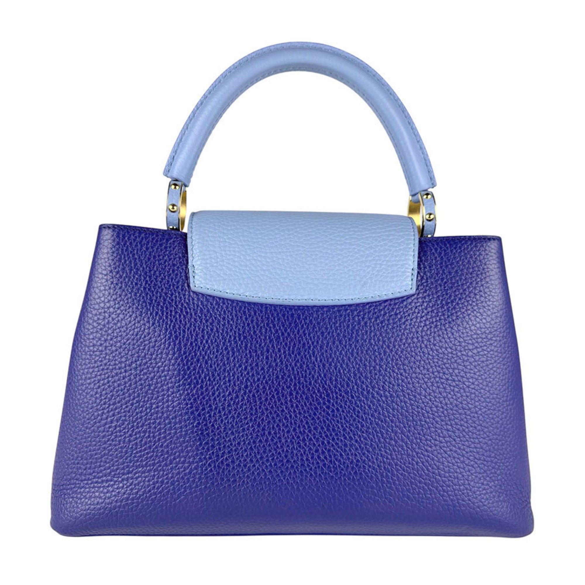 Louis Vuitton Blue Leather Handbag Shoulder Bag (Pre-Owned)