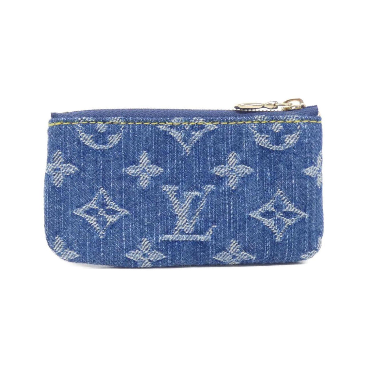 Louis Vuitton Blue Denim Coin Purse/Coin Case (Pre-Owned)