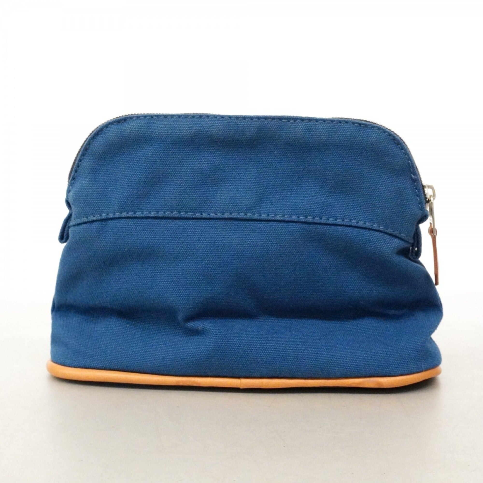 Hermes Blue Canvas Pouch (Pre-Owned)