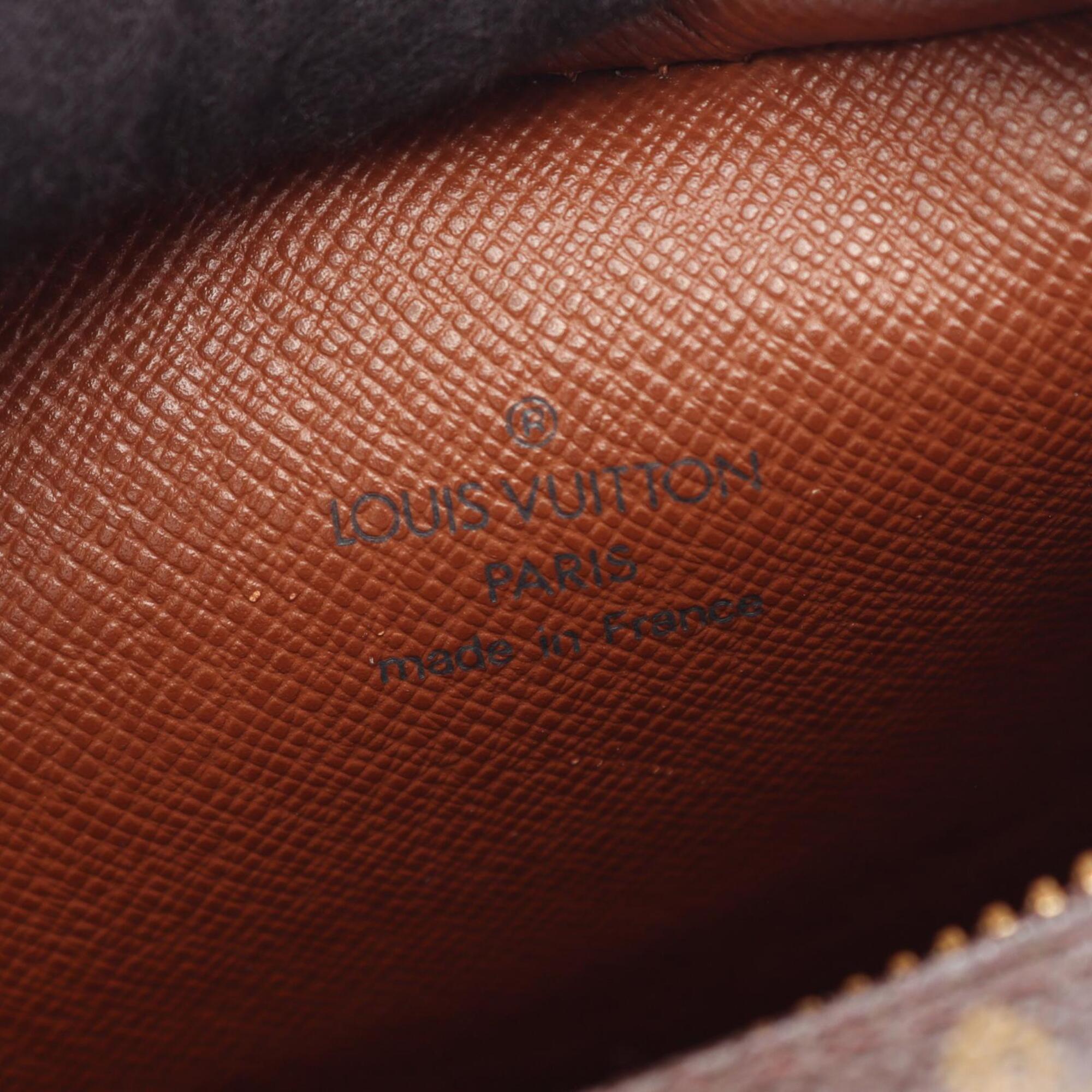 Louis Vuitton Brown Coated Canvas Pvc Monogram Leather Handbag Shoulder Bag (Pre-Owned)