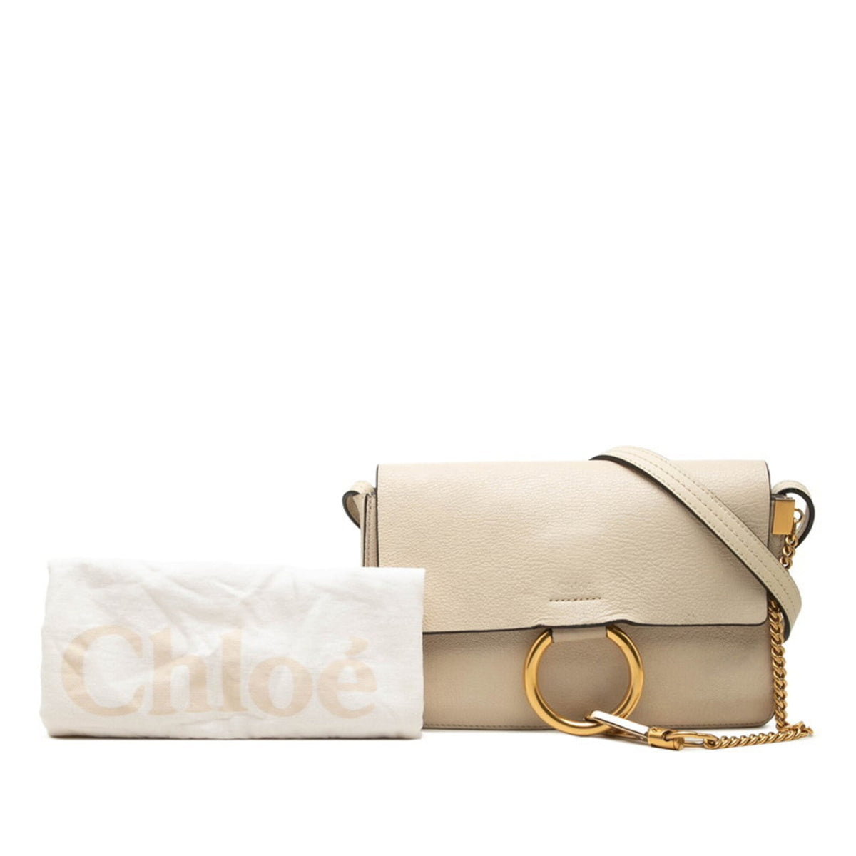Chloé Beige Leather Shoulder Bag (Pre-Owned)