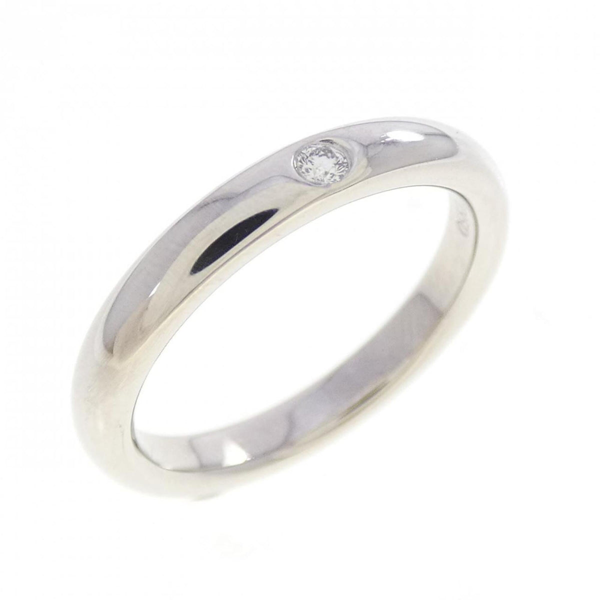 Tiffany Platinum Platinum 950 Band Ring (Pre-Owned)