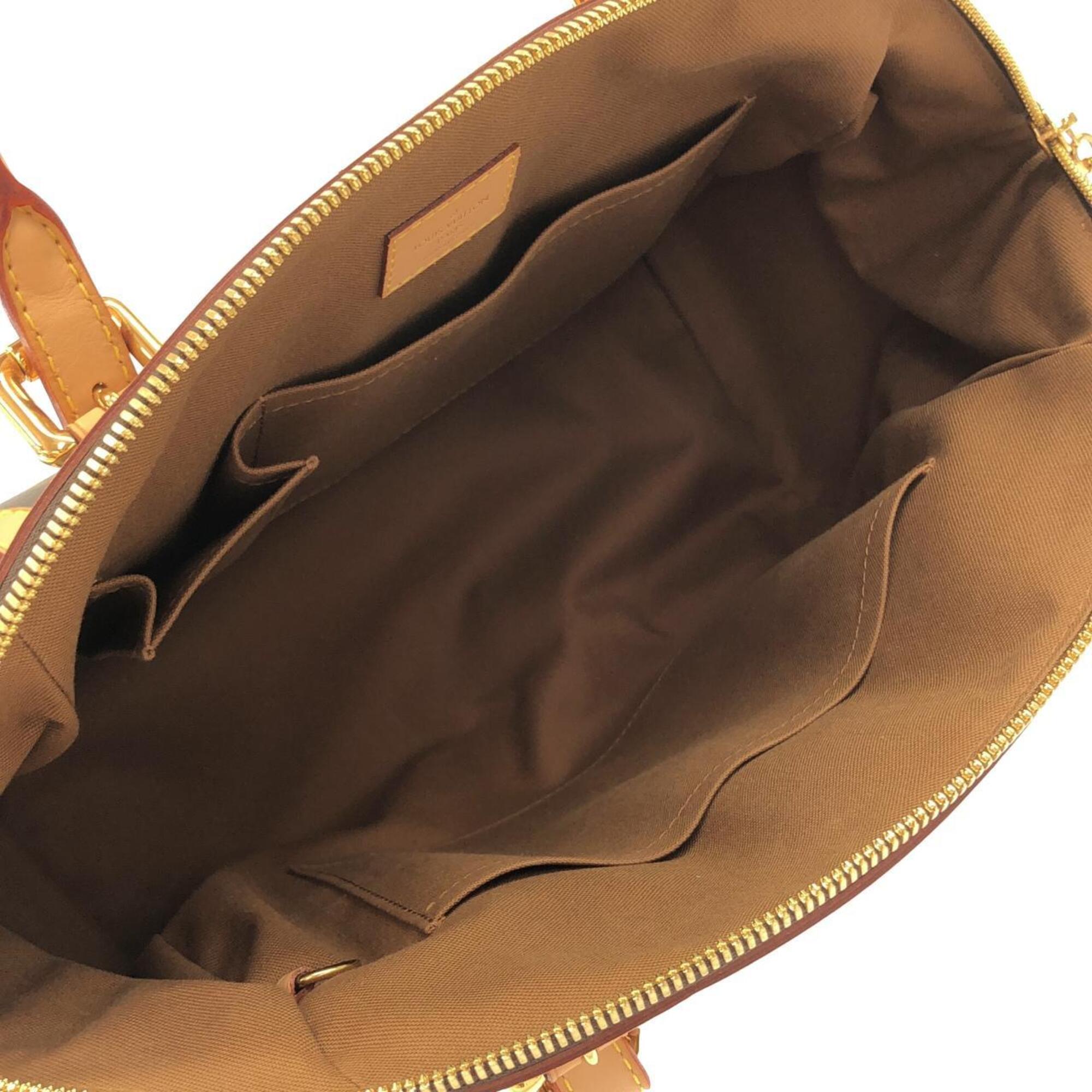 Louis Vuitton Marron Coated Canvas Shoulder Bag (Pre-Owned)