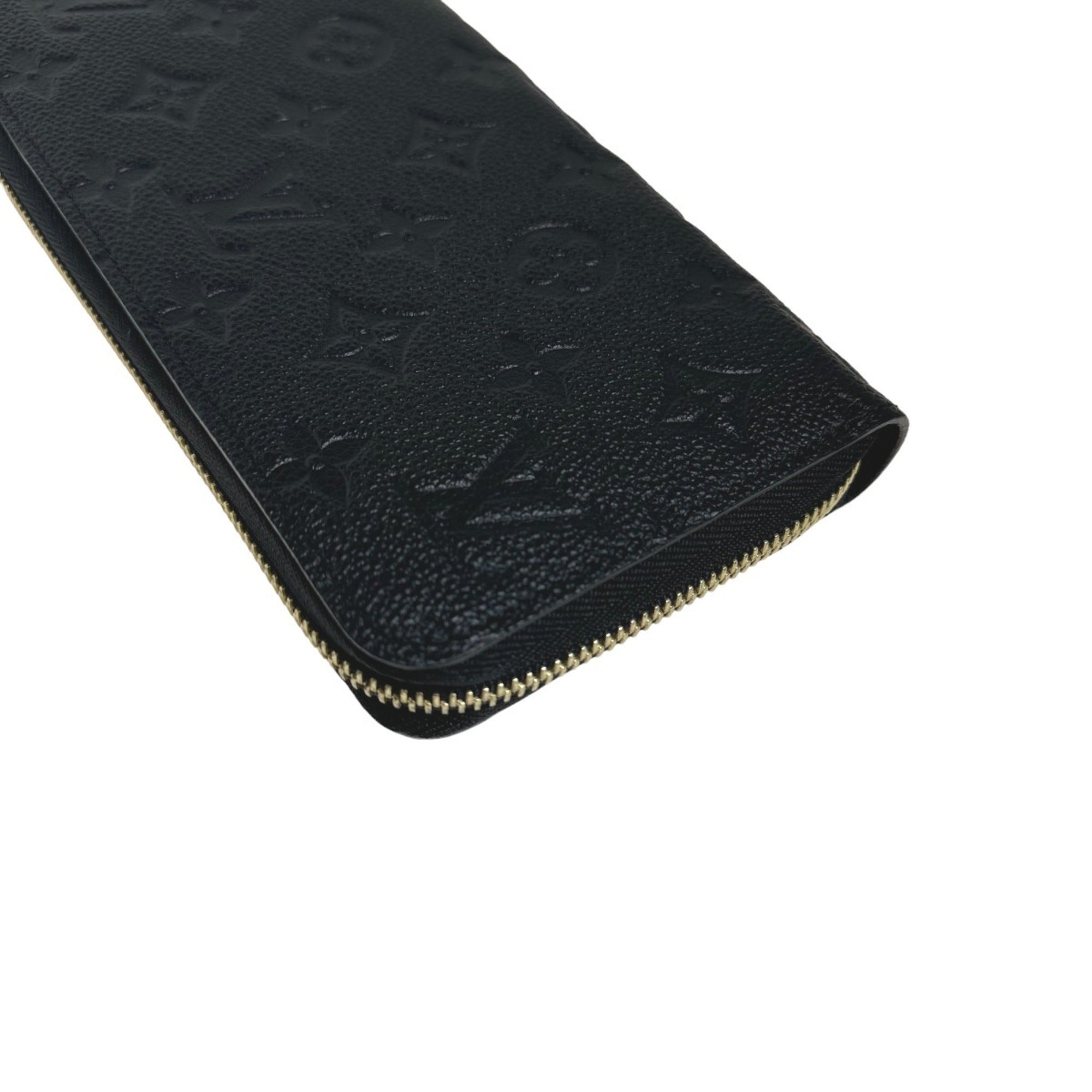 Louis Vuitton Black Monogram Empreinte Long Wallet (Bi-Fold) (Pre-Owned)