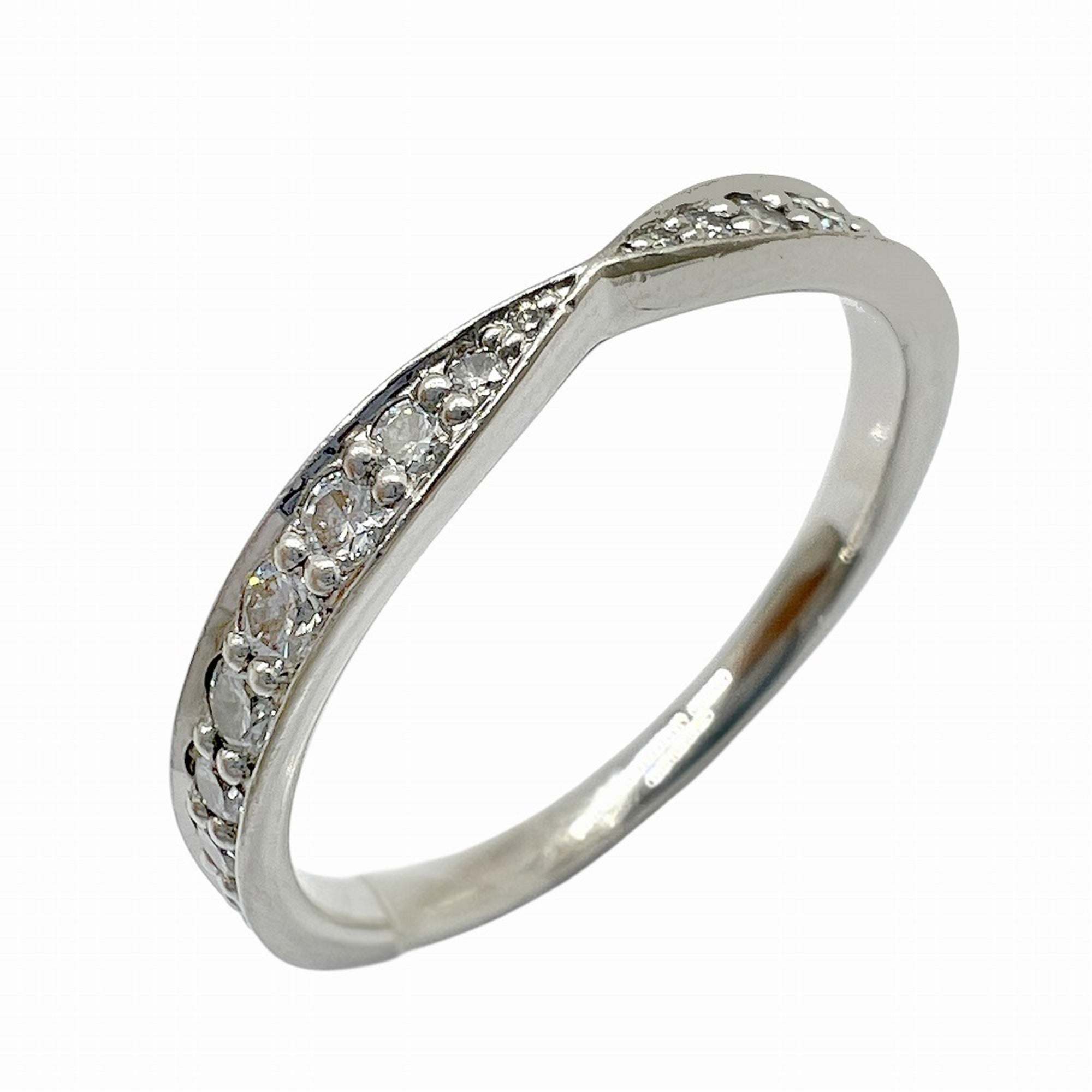 Tiffany Platinum Platinum 950 Band Ring (Pre-Owned)