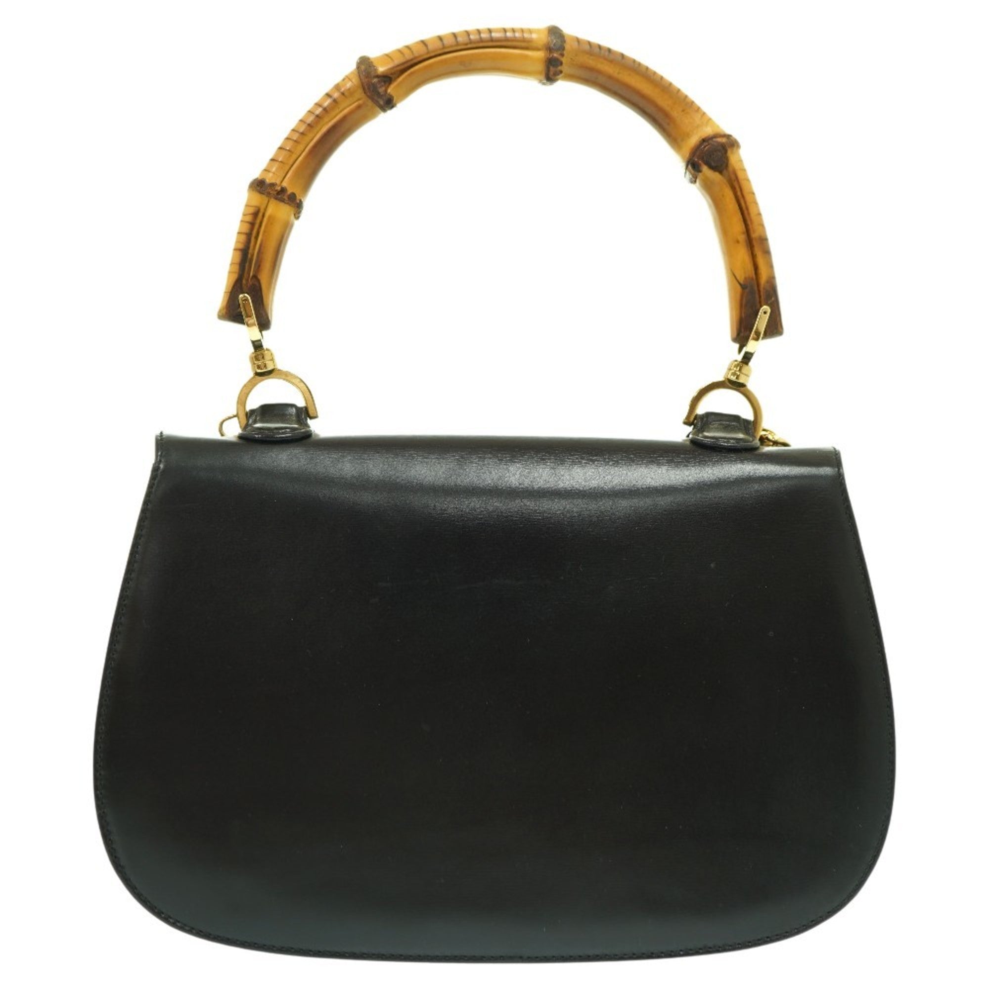 Gucci Black Leather Handbag (Pre-Owned)