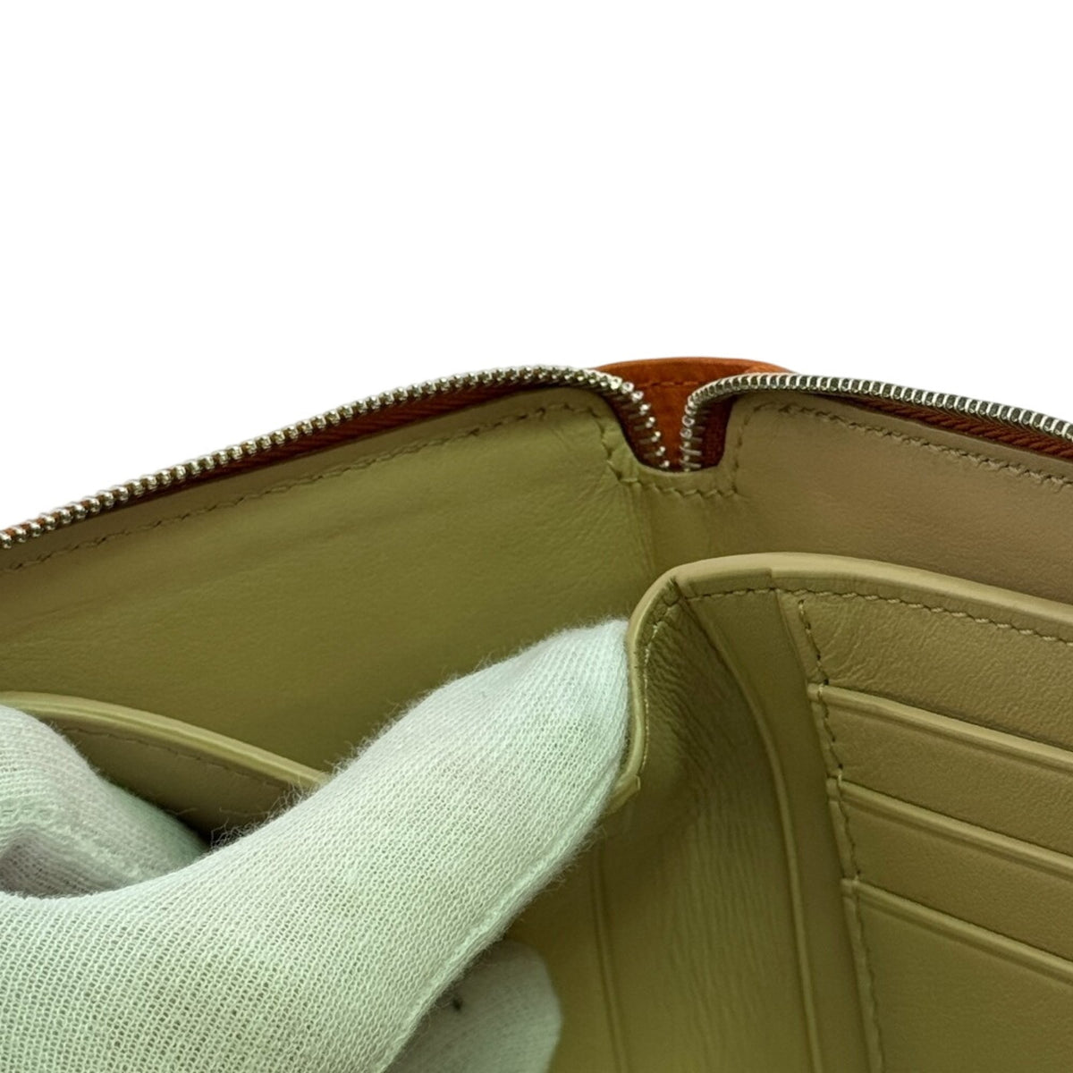 Loewe Orange Leather Wallet (Bi-Fold) (Pre-Owned)