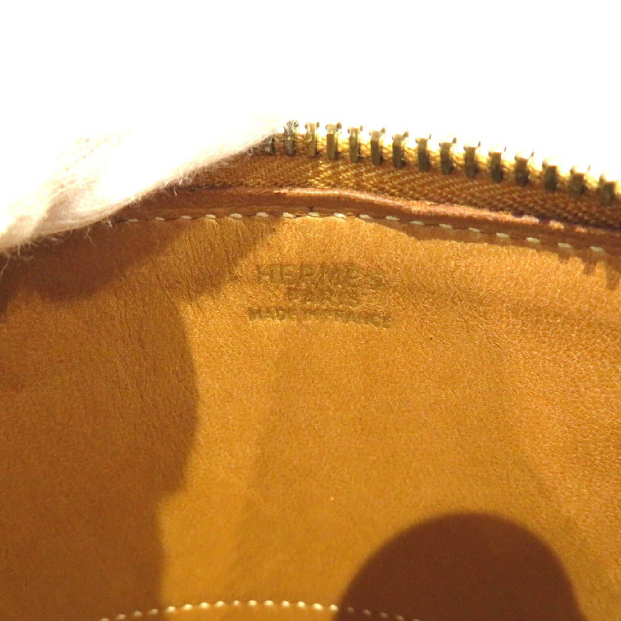 Hermes Gold Courchevel Leather Handbag (Pre-Owned)