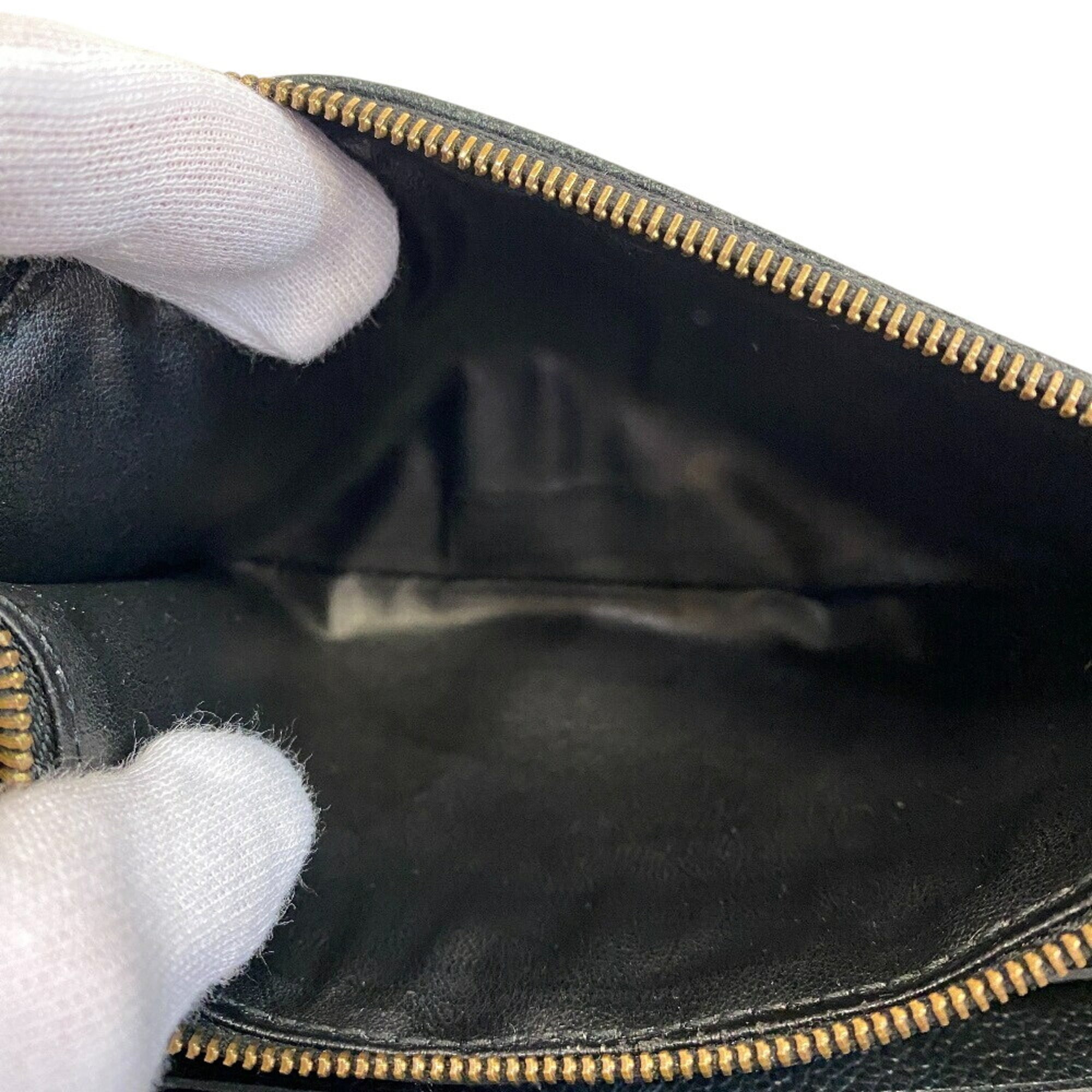 Louis Vuitton Black Leather Pochette (Pre-Owned)