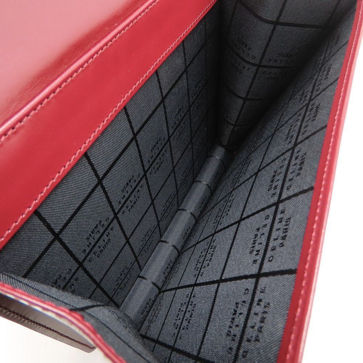 Celine Wine Leather Handbag (Pre-Owned)