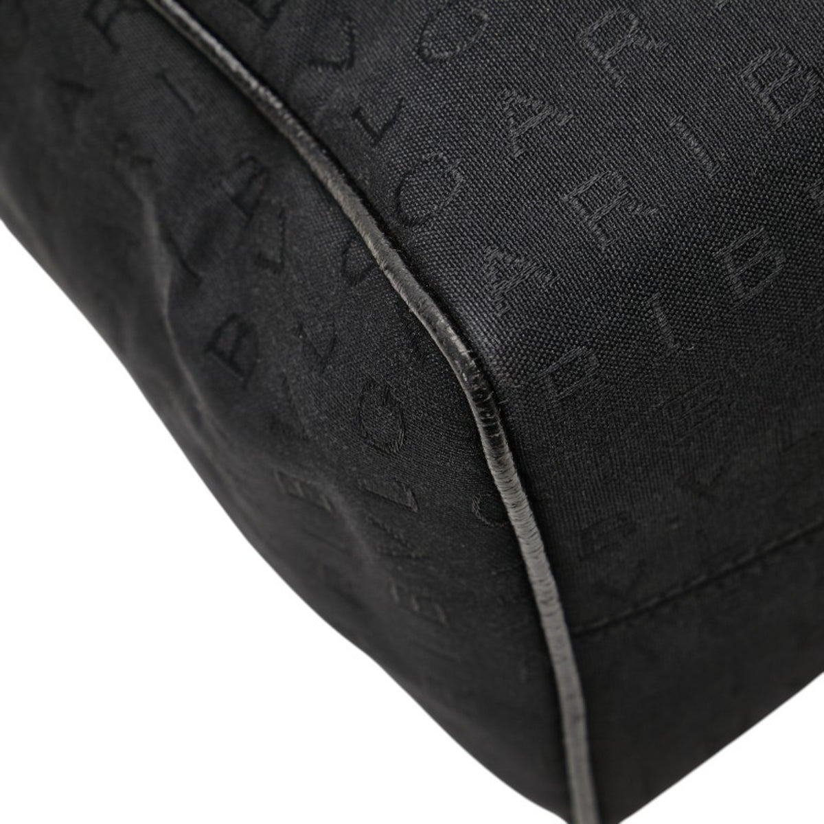 Bvlgari Black Canvas Leather Tote Bag (Pre-Owned)
