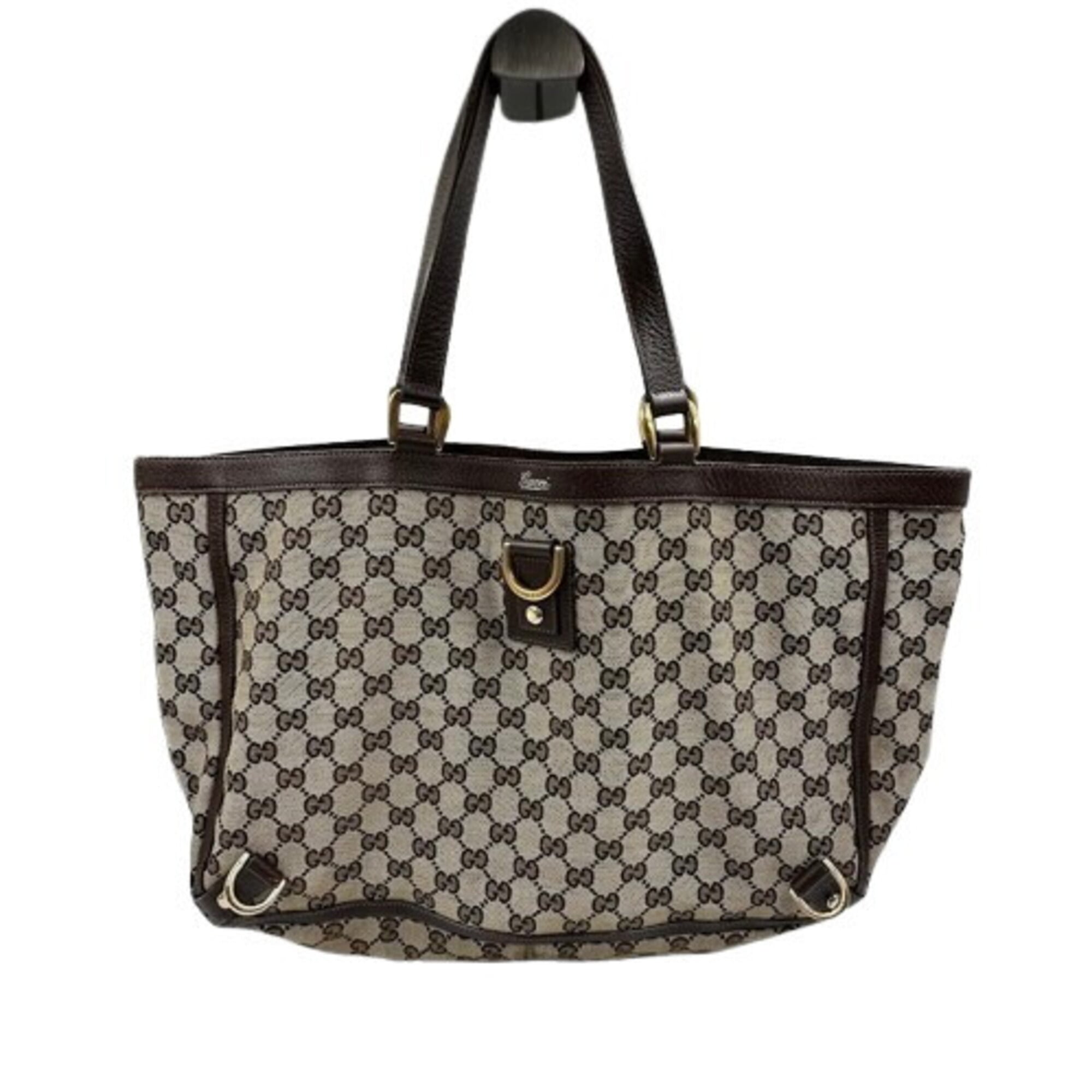 Gucci Brown Canvas Tote Bag (Pre-Owned)