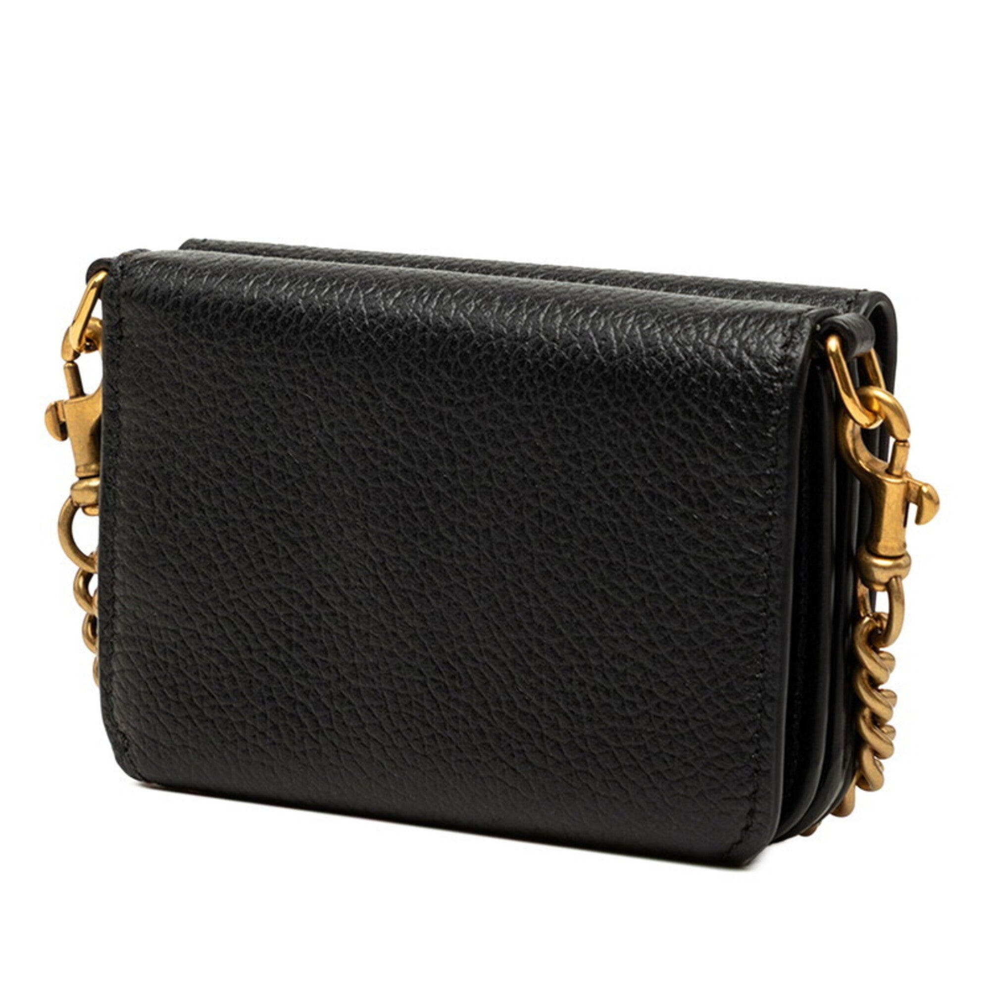 Balenciaga Black Leather Wallet (Tri-Fold) (Pre-Owned)