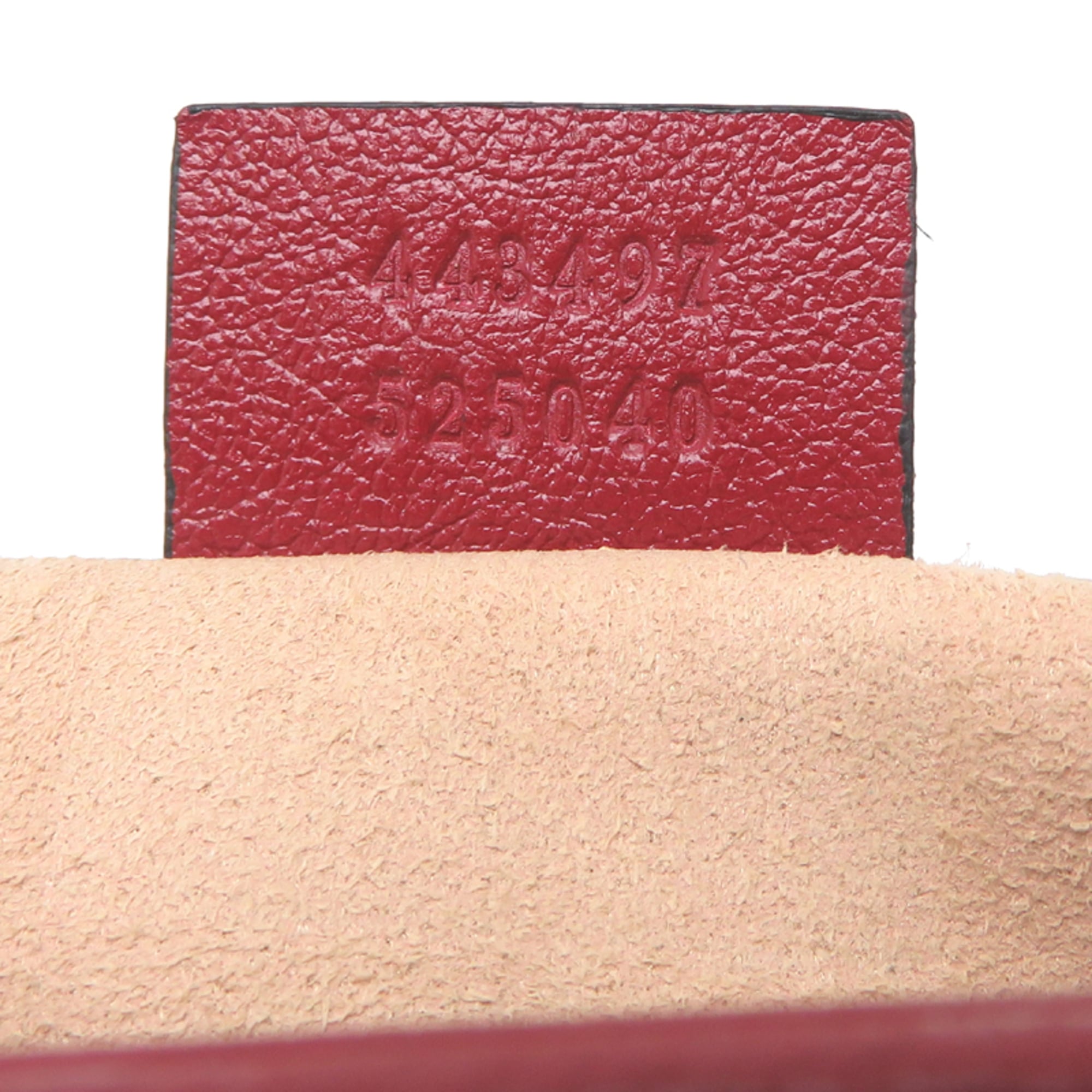 Gucci Black Red Color Leather Shoulder Bag (Pre-Owned)