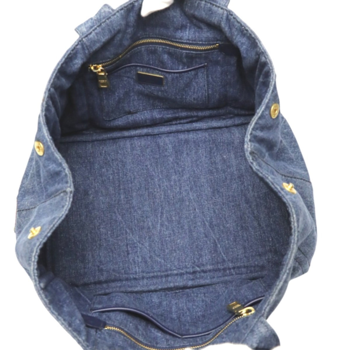 Prada Blue Denim Tote Bag (Pre-Owned)