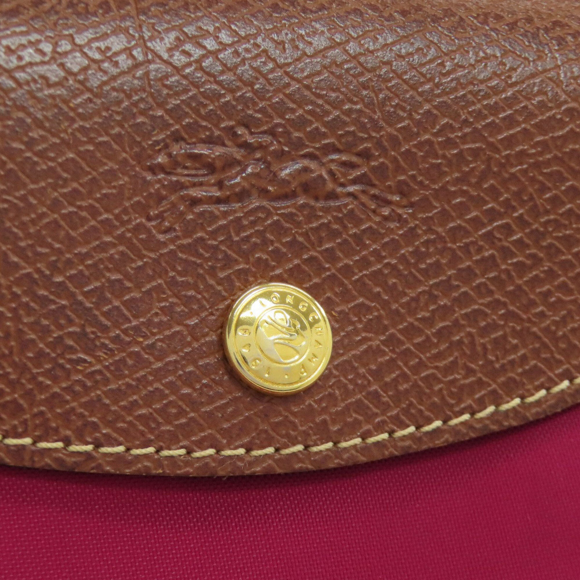 Longchamp Purple Nylon Handbag (Pre-Owned)