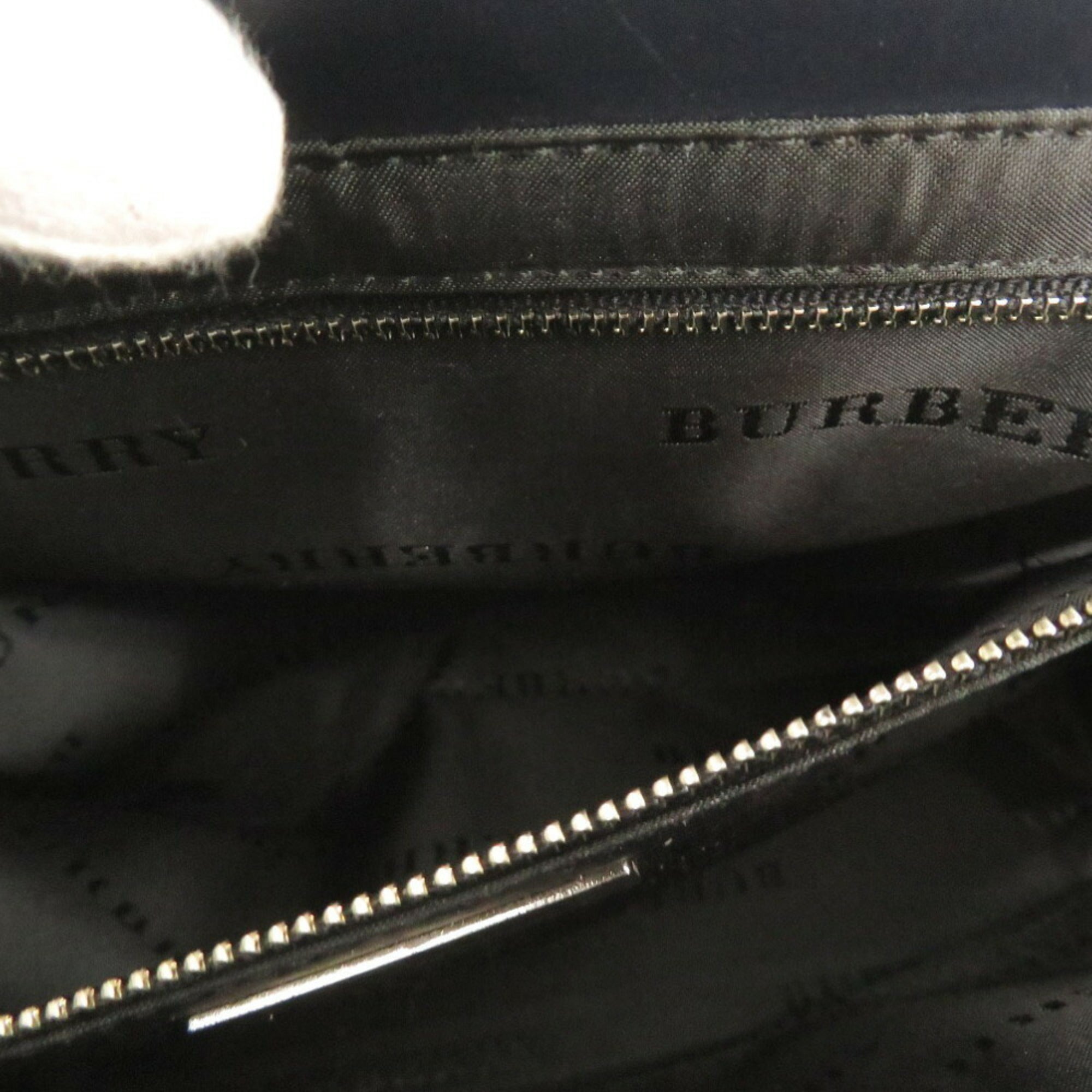Burberry Gray Canvas Leather Handbag (Pre-Owned)
