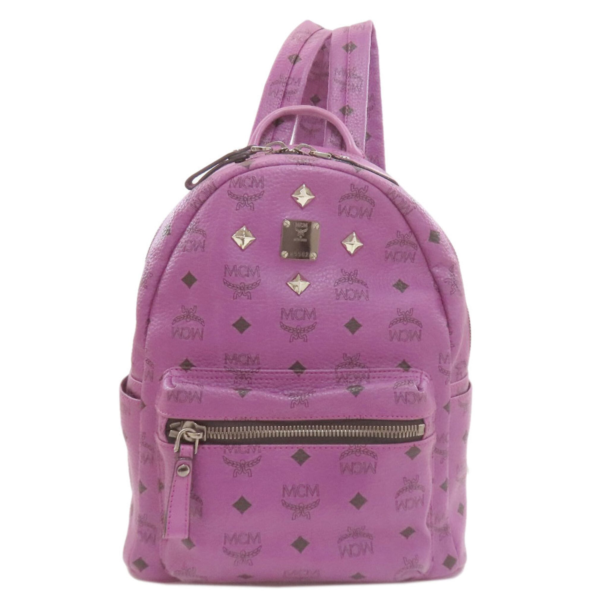 Mcm Purple Pvc Backpack (Pre-Owned)