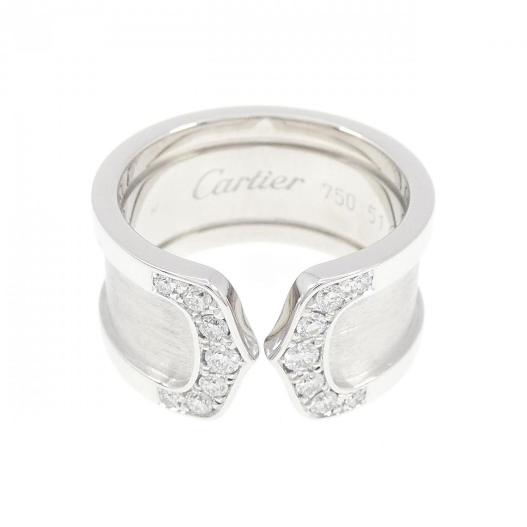 Cartier White Gold White Gold (18K) Band Ring (Pre-Owned)