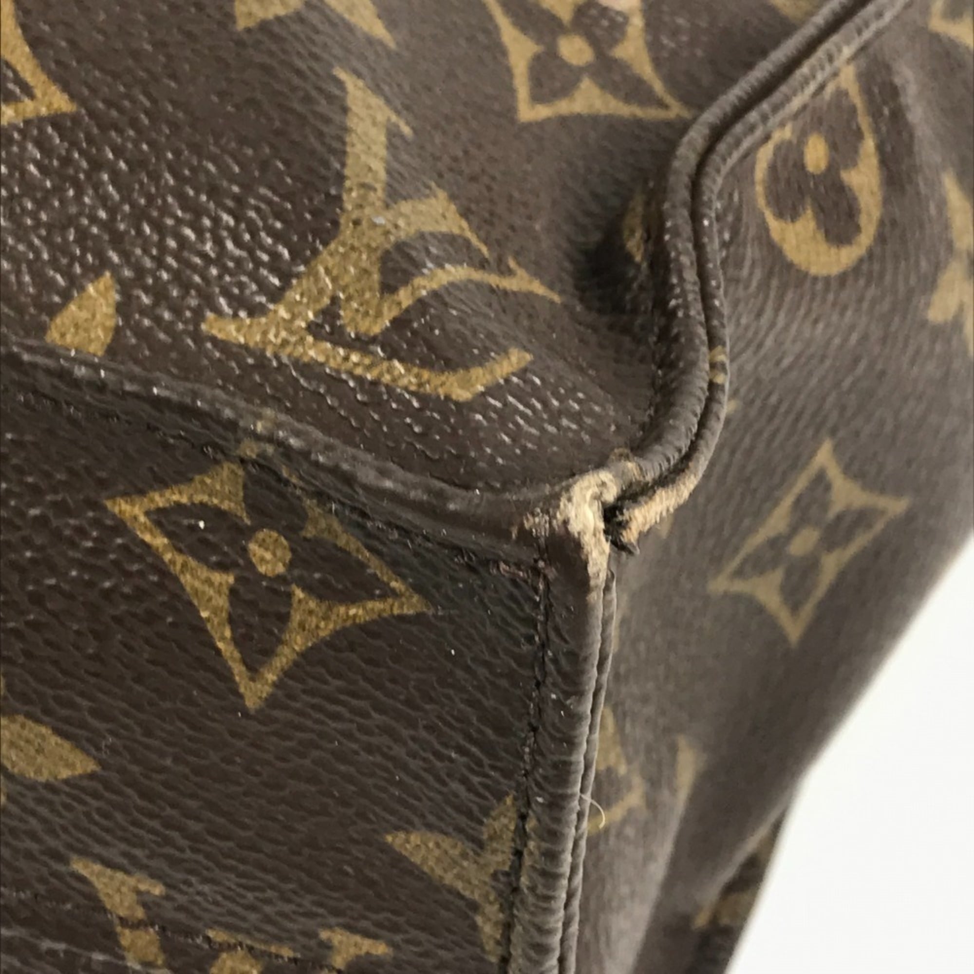 Louis Vuitton Brown Monogram Canvas Handbag Tote Bag (Pre-Owned)
