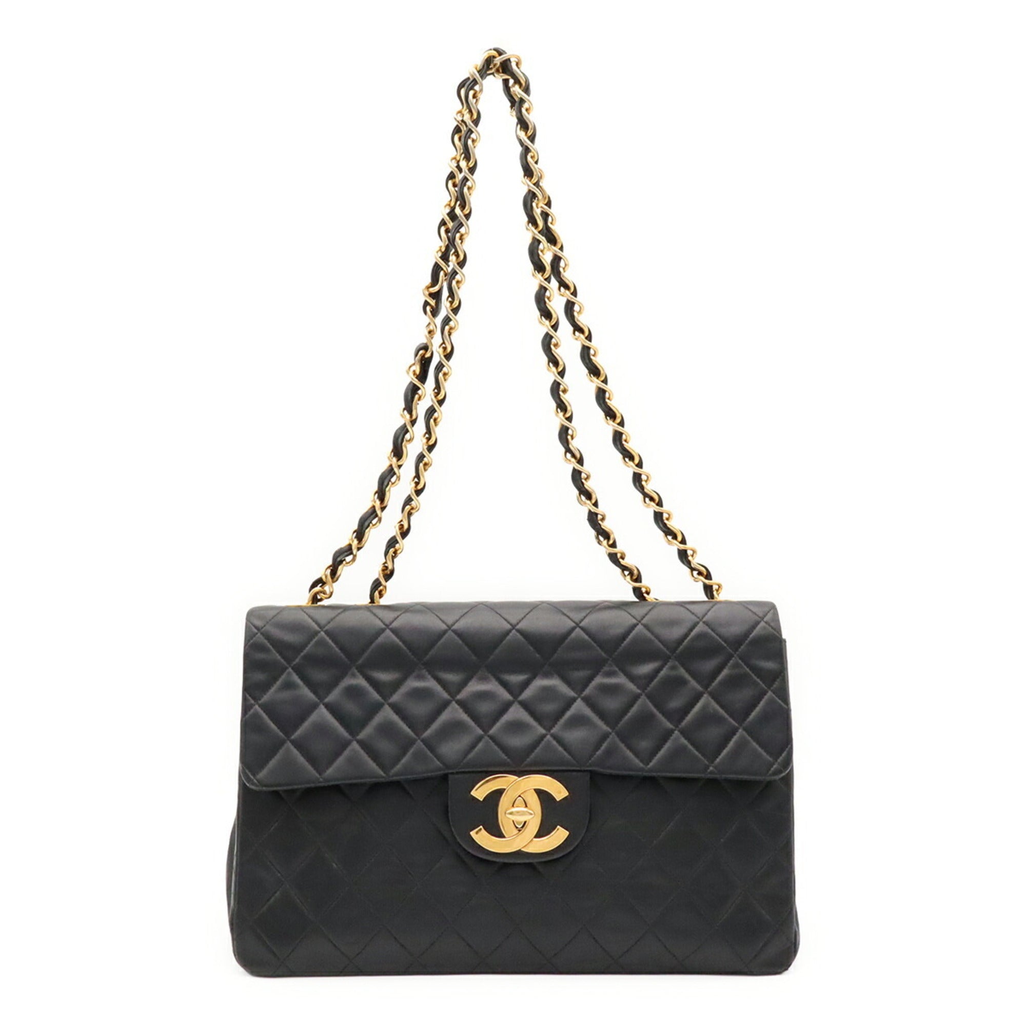 Chanel Black Leather Shoulder Bag (Pre-Owned)