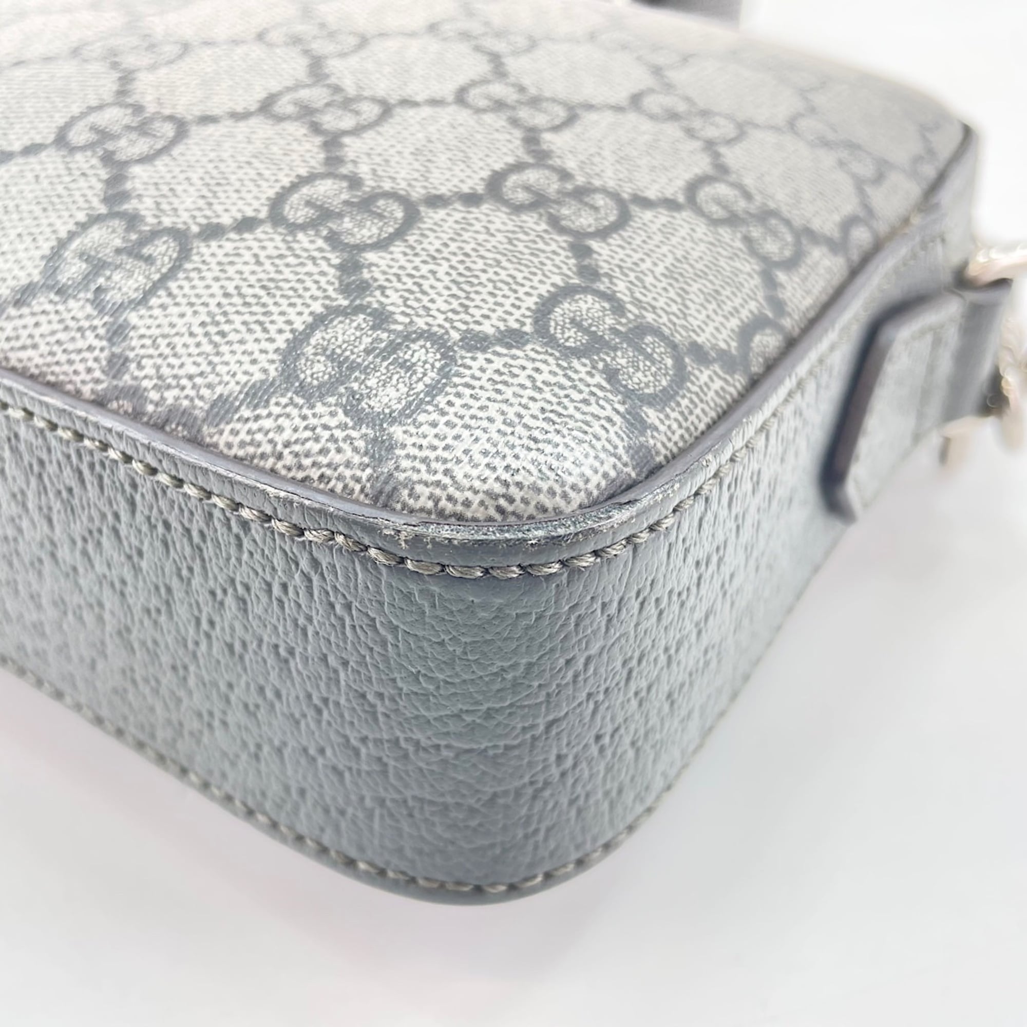 Gucci Ophidia Gray Shoulder Bag (Pre-Owned)