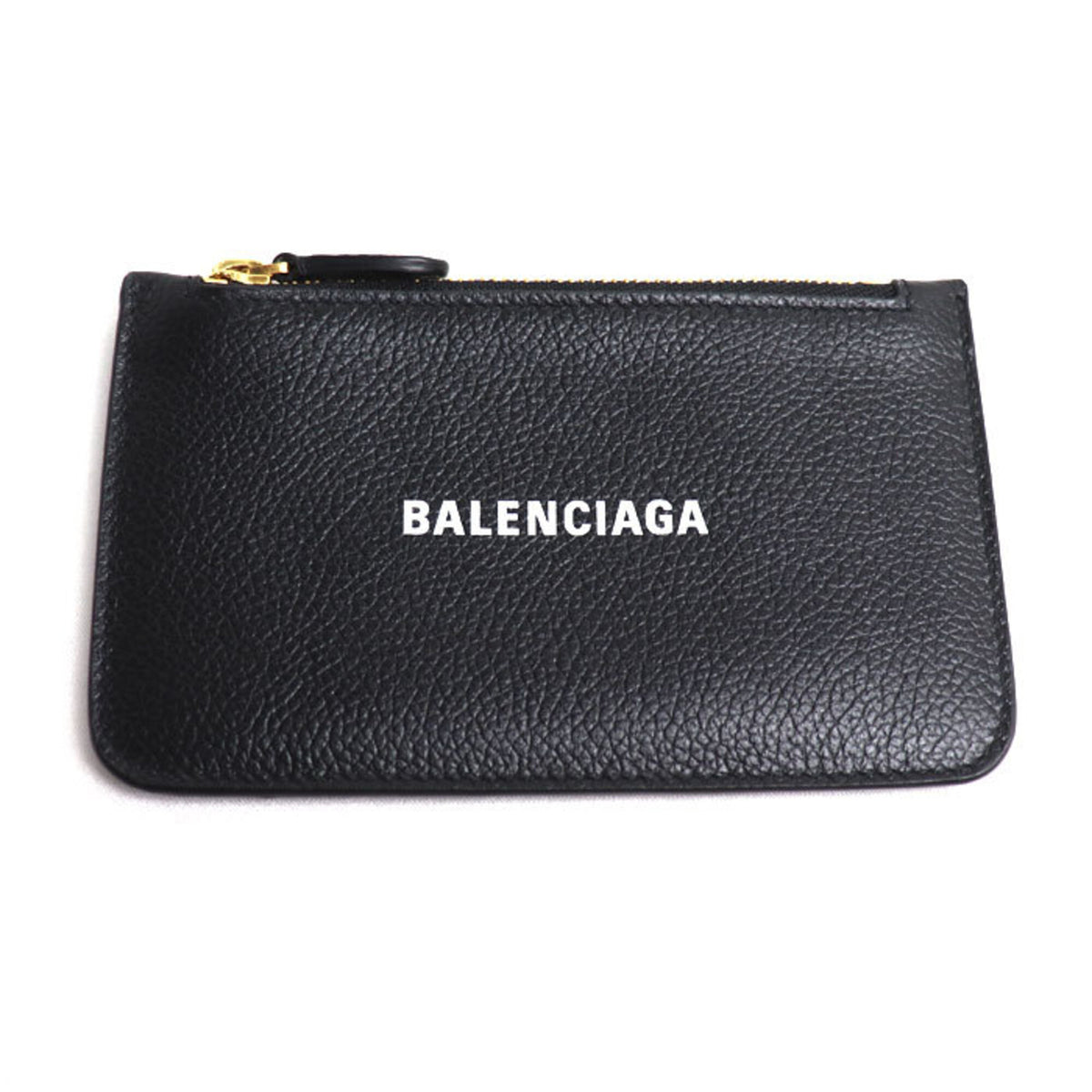 Balenciaga Black Leather Coin Purse/Coin Case (Pre-Owned)