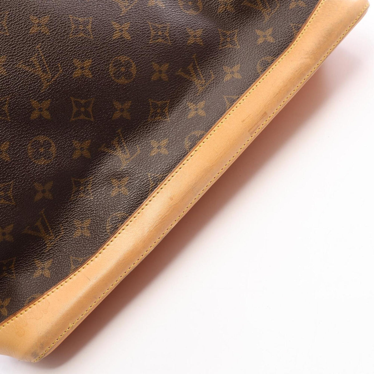 Louis Vuitton Brown Monogram Coated Canvas Leather Handbag Tote Bag (Pre-Owned)