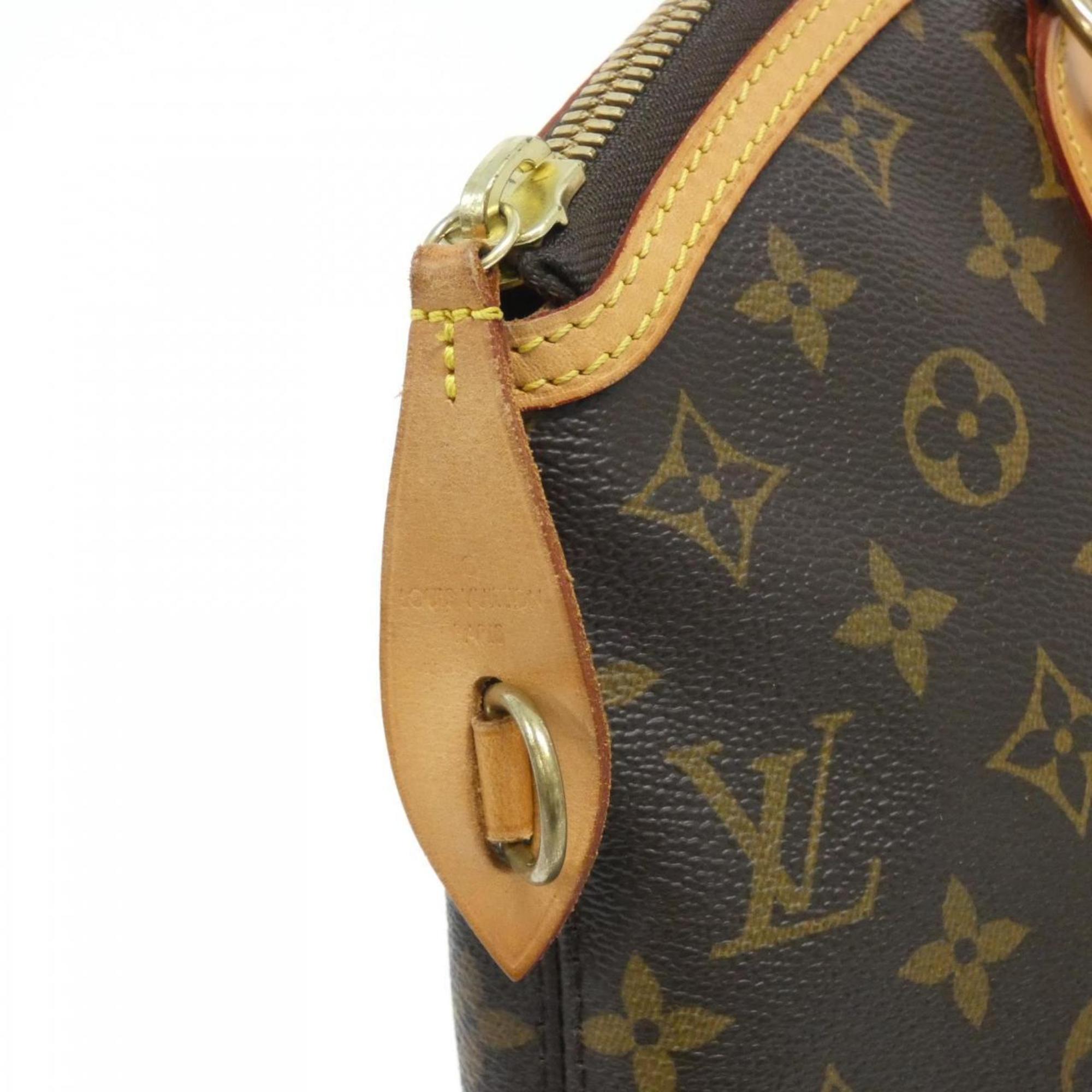 Louis Vuitton Monogram Marron Coated Canvas Handbag (Pre-Owned)