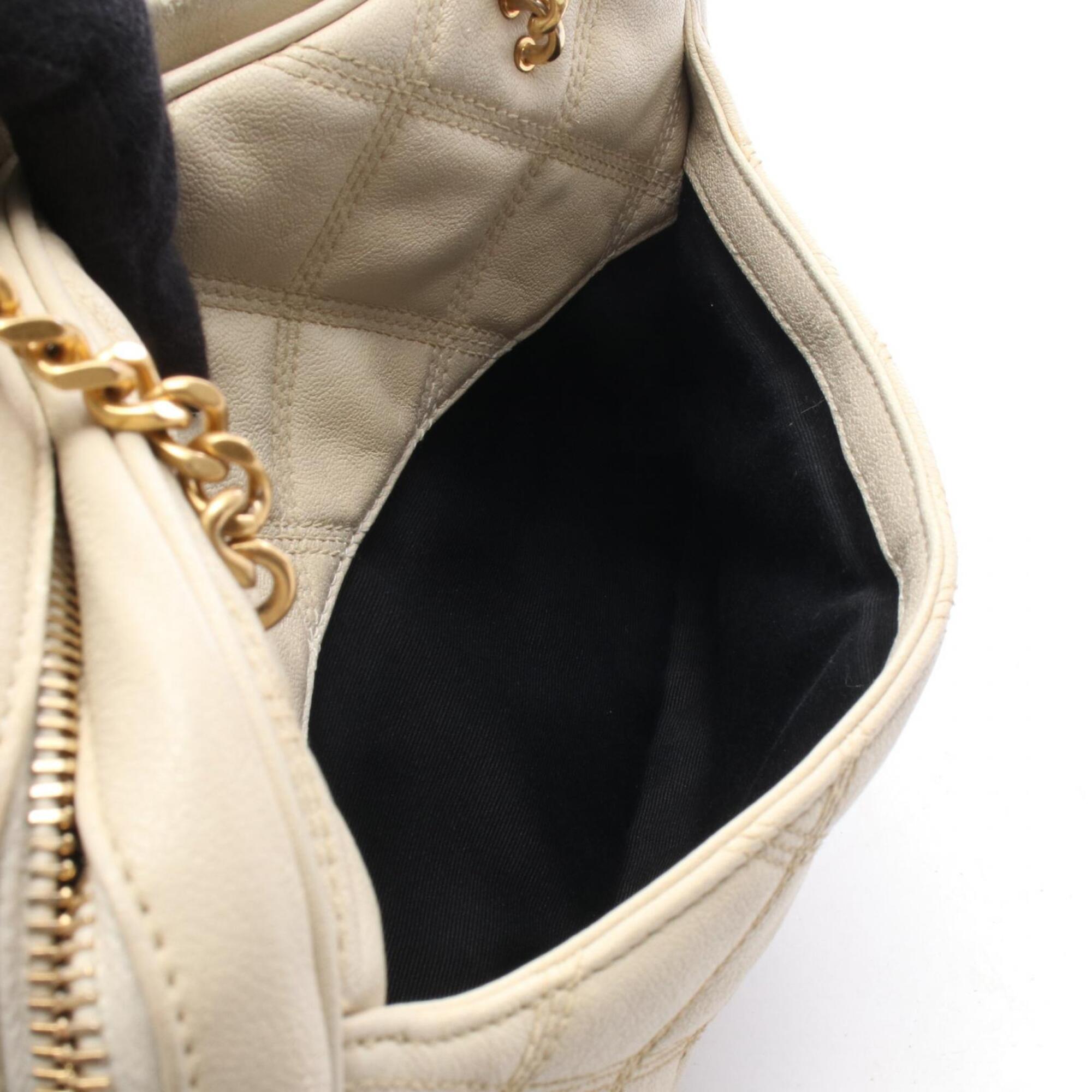 Yves Saint Laurent Ivory Leather Shoulder Bag (Pre-Owned)
