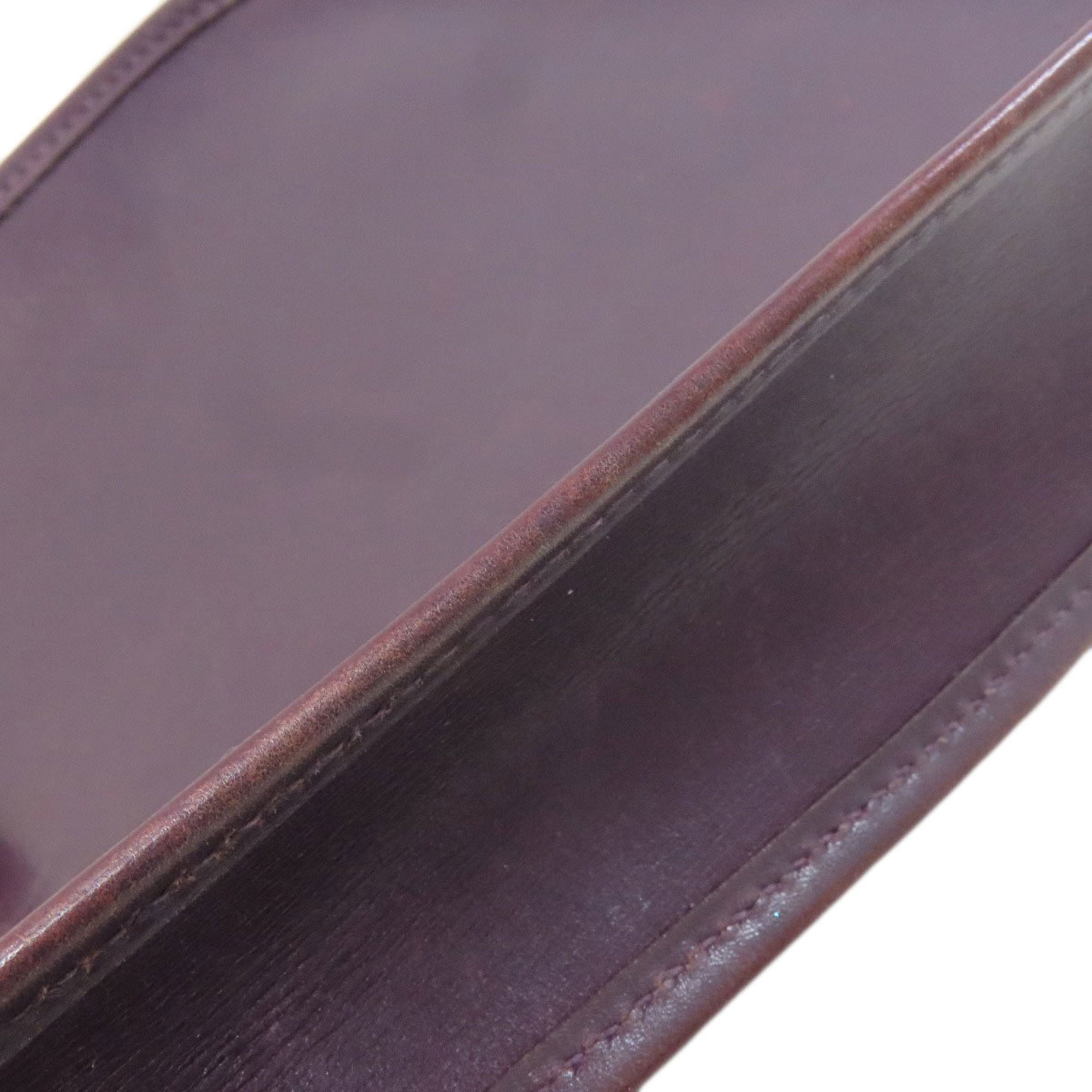 Hermes Evelyne Purple Leather Shoulder Bag (Pre-Owned)