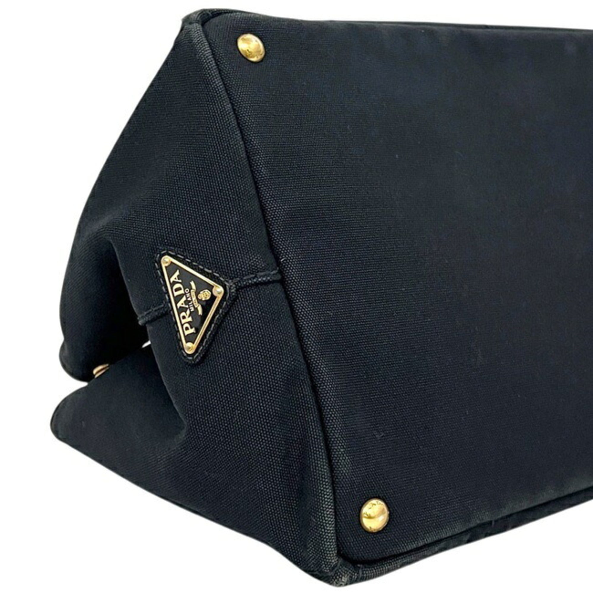 Prada Black Canvas Tote Bag (Pre-Owned)