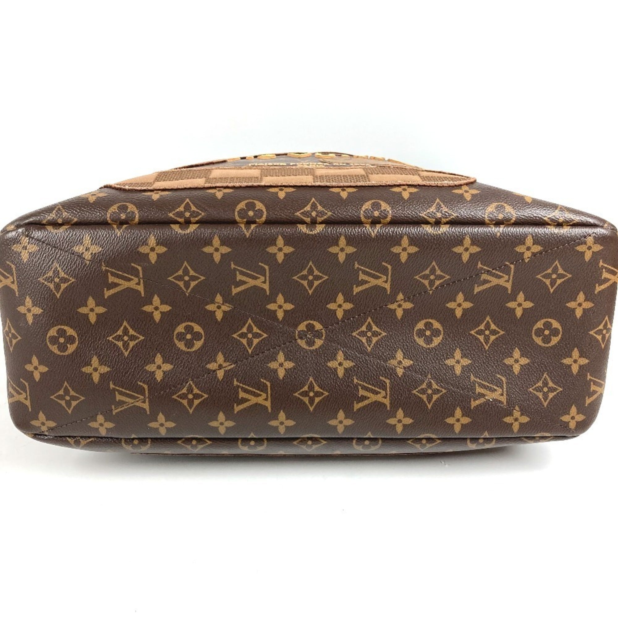 Louis Vuitton Brown Monogram Damier Canvas Handbag Shoulder Bag Tote Bag (Pre-Owned)
