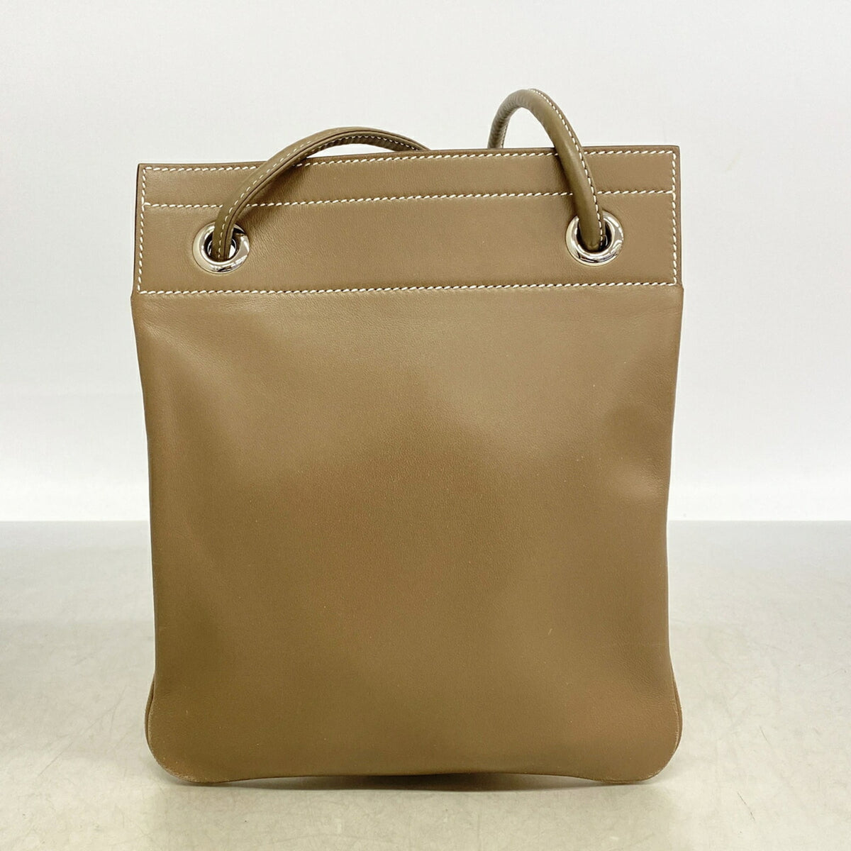 Hermes Etoupe Gray Swift Leather Shoulder Bag (Pre-Owned)