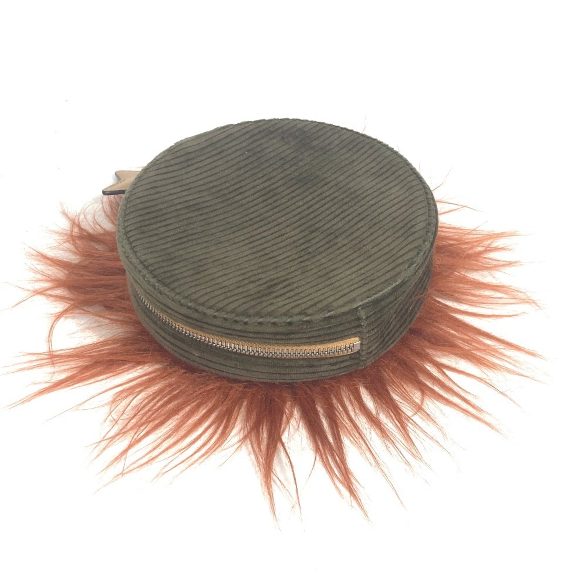 Gucci Brown Fur Leather Suede Clutch Bag Pouch (Pre-Owned)