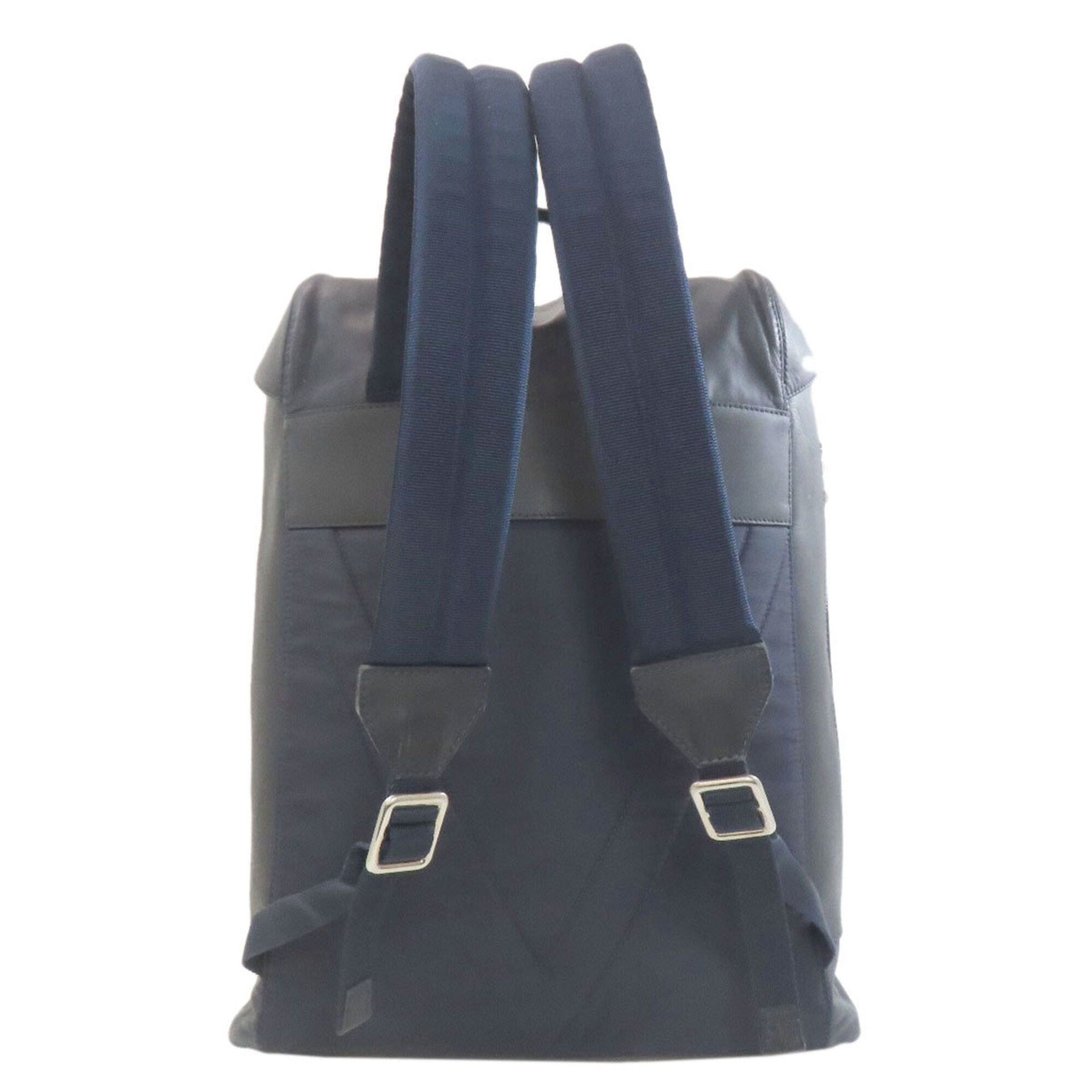 Louis Vuitton Navy Leather Backpack (Pre-Owned)