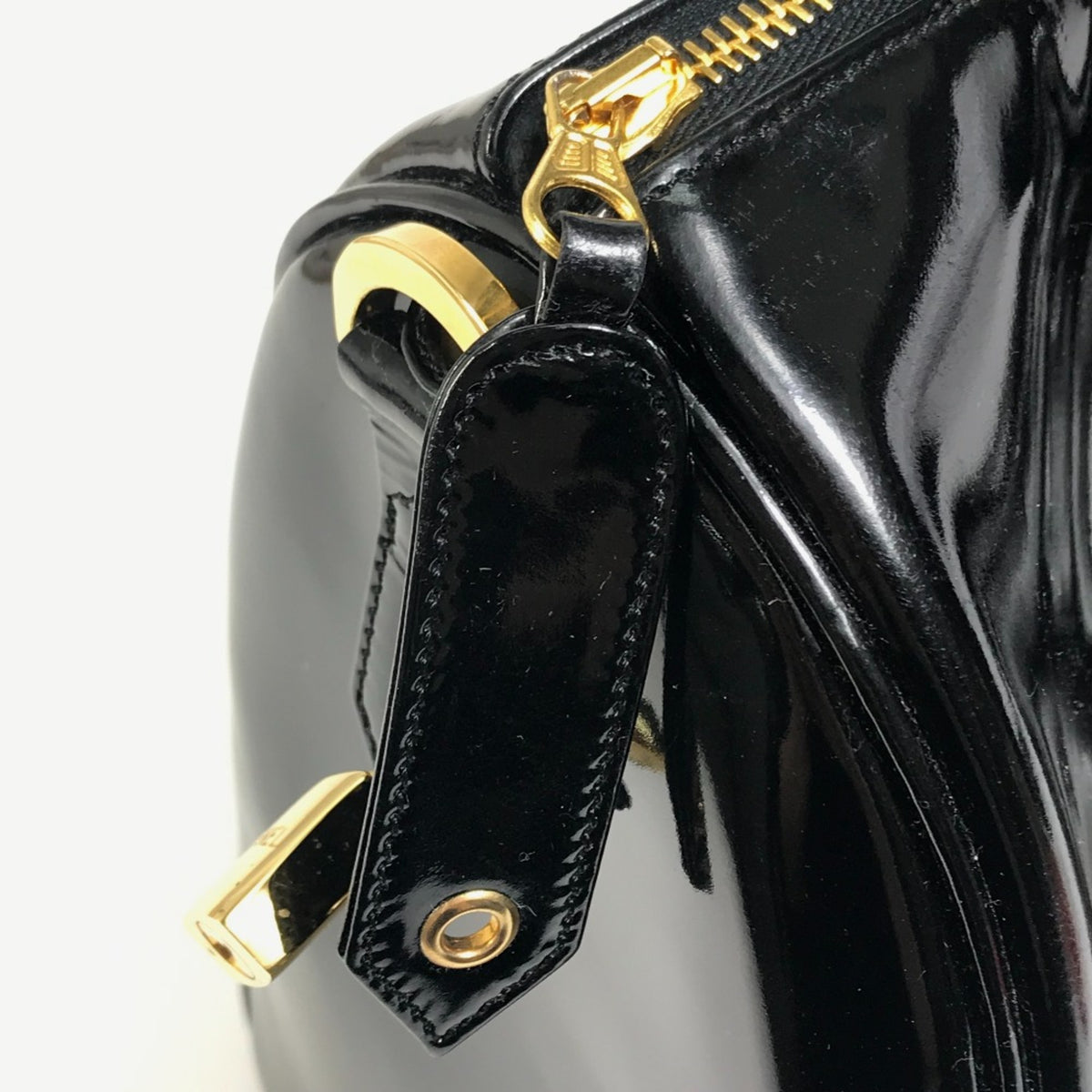 Chanel Black Patent Leather Boston Bag (Pre-Owned)