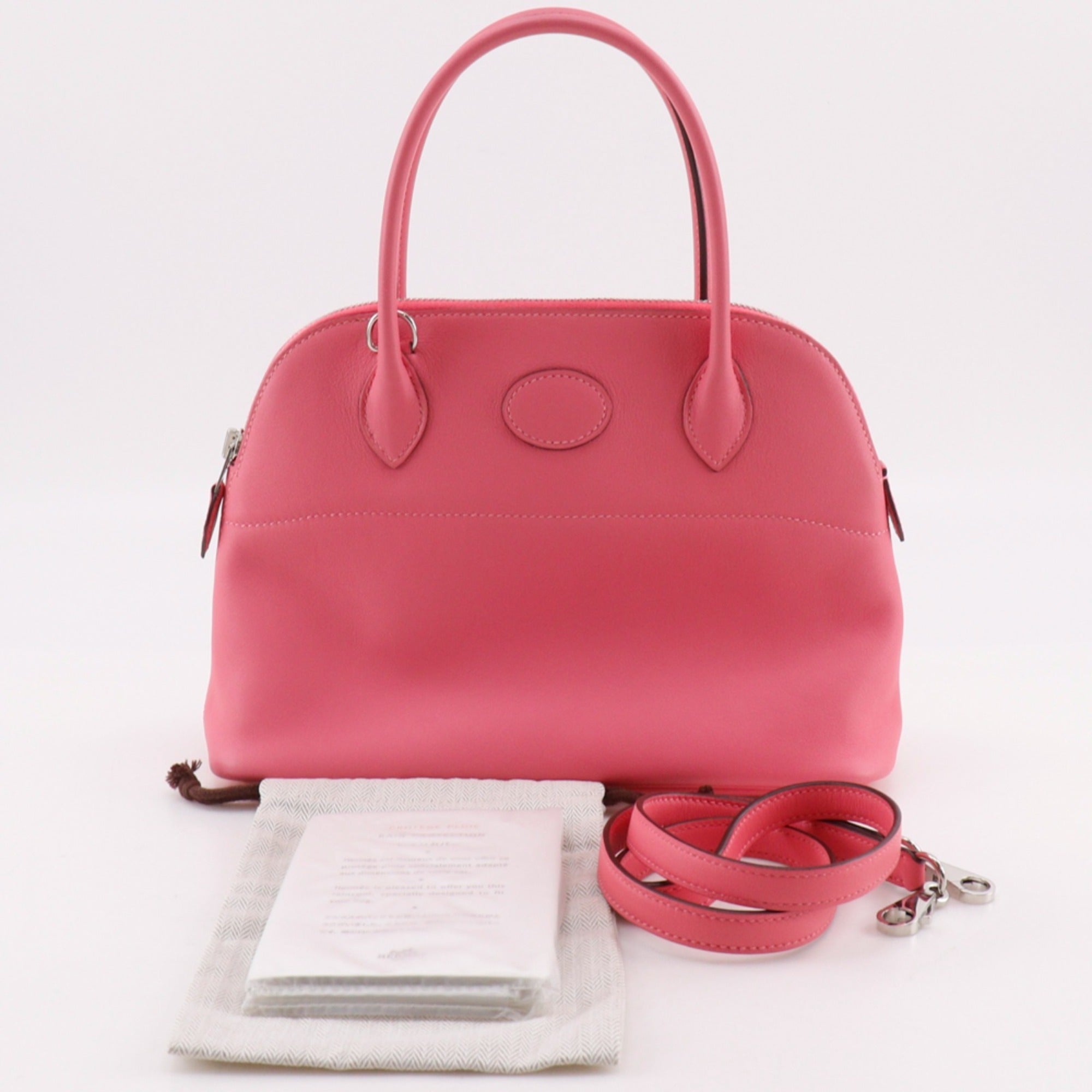 Hermes Pink Swift Leather Handbag (Pre-Owned)