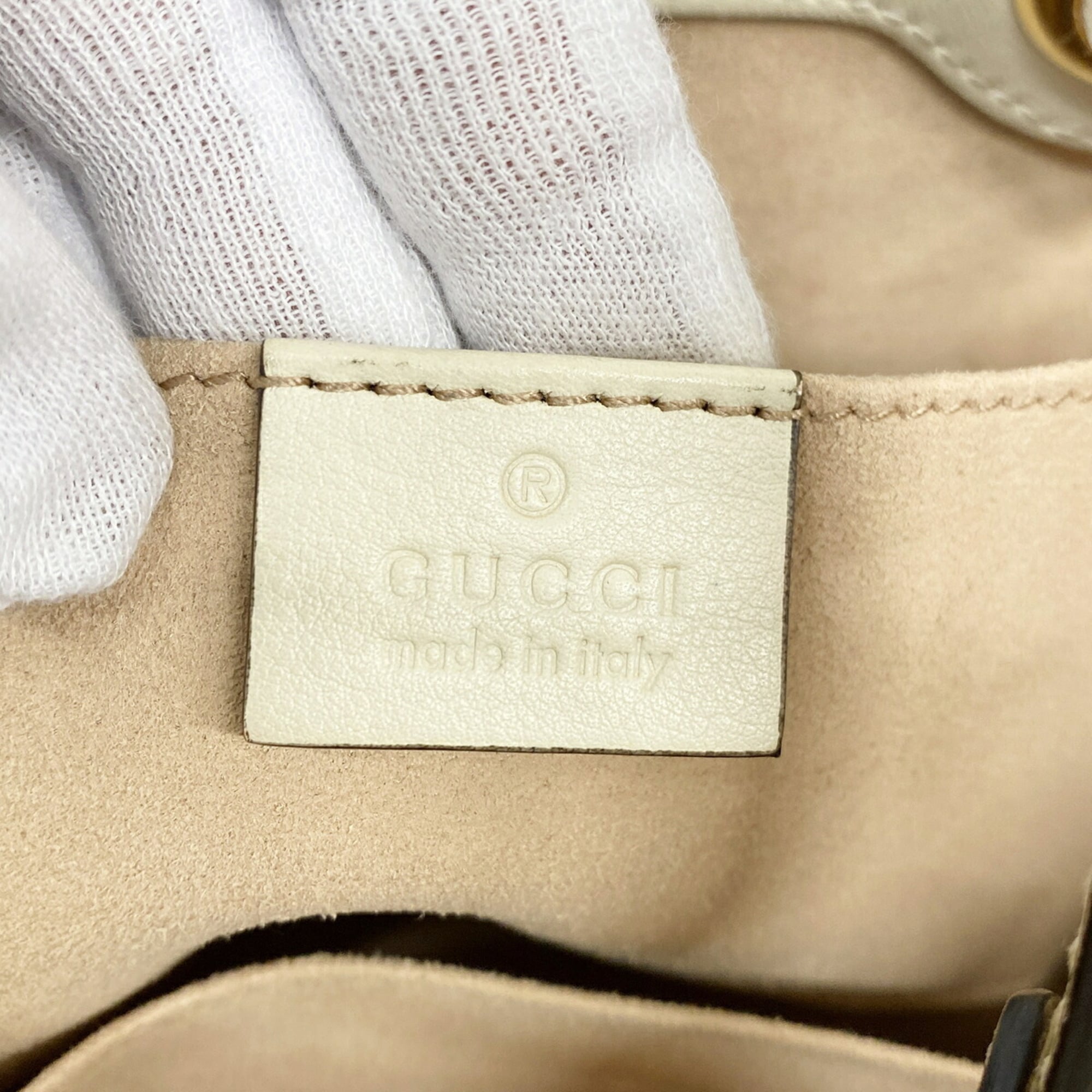 Gucci Brown White Pvc Tote Bag (Pre-Owned)