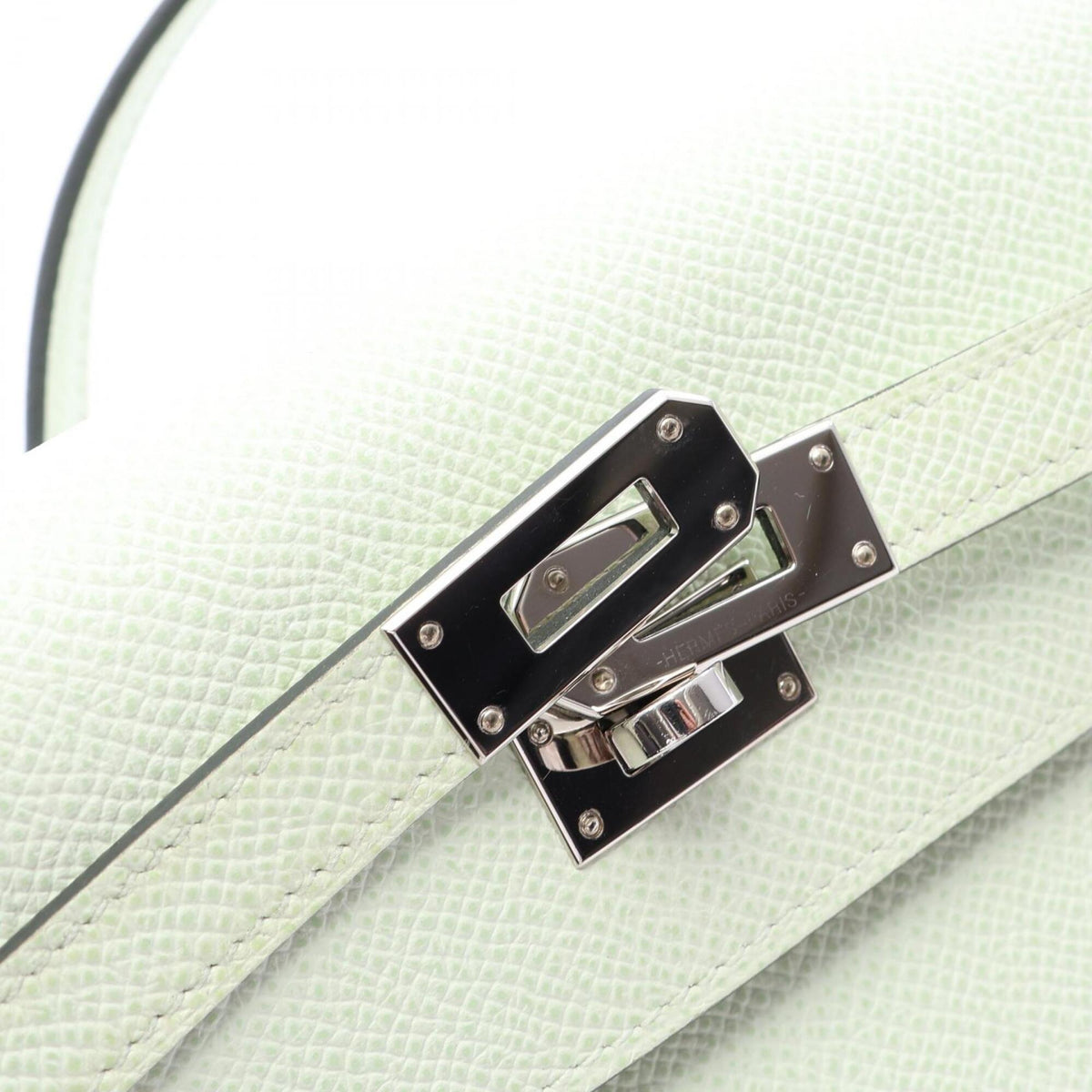 Hermes Green Epsom Leather Handbag Shoulder Bag (Pre-Owned)