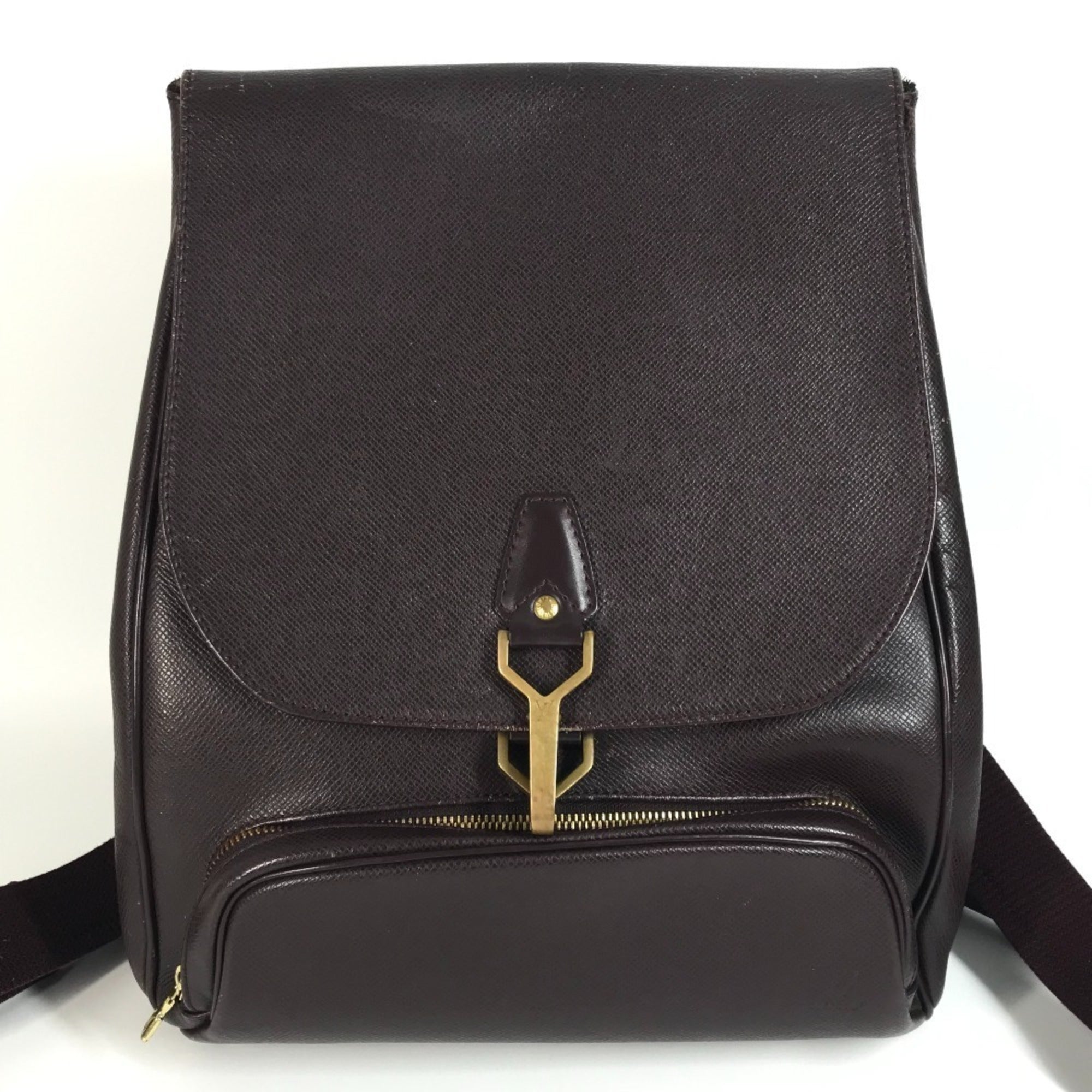 Louis Vuitton Acajou Taiga Leather Backpack (Pre-Owned)