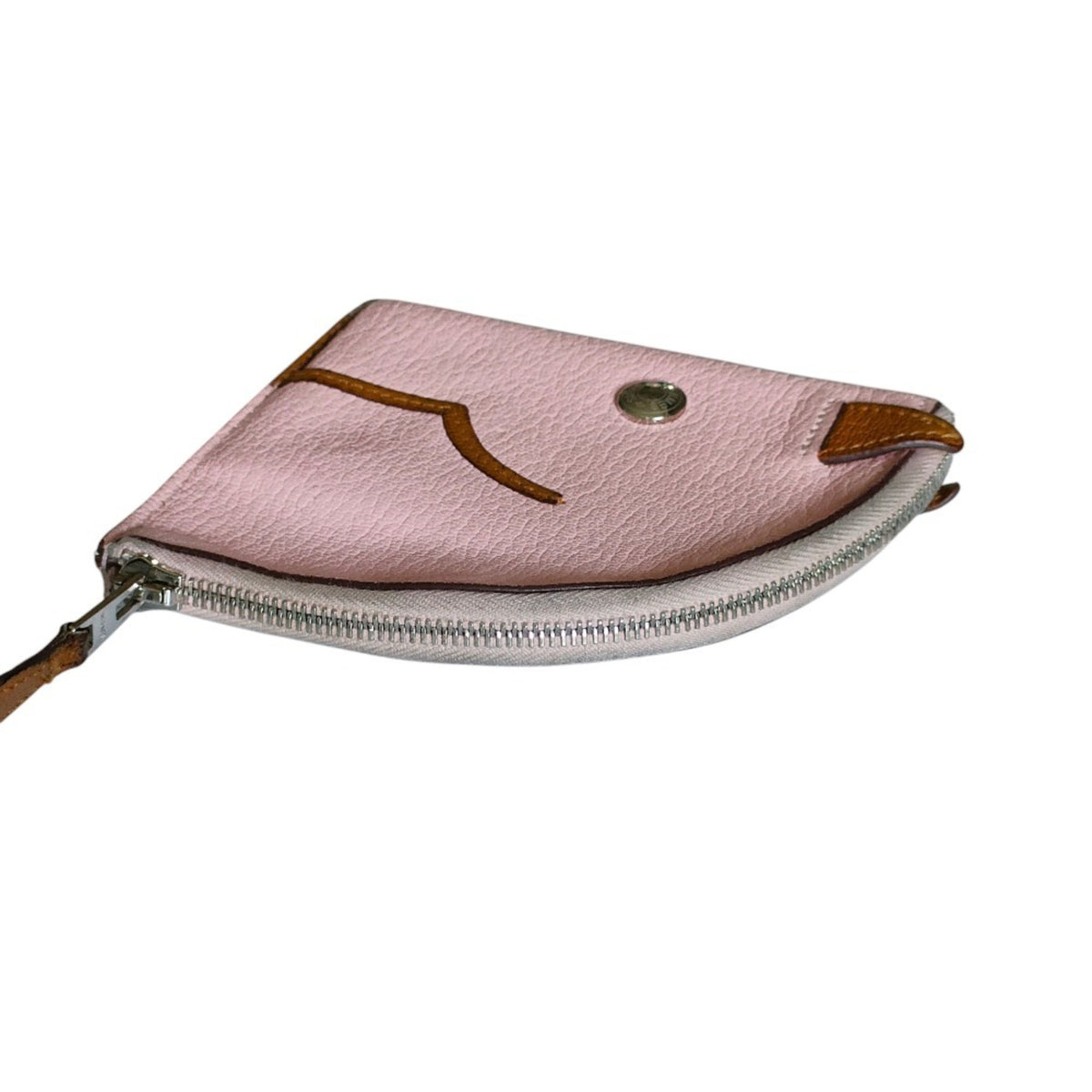 Hermes Kara Rose Sakura Chevre Leather Coin Purse/Coin Case (Pre-Owned)