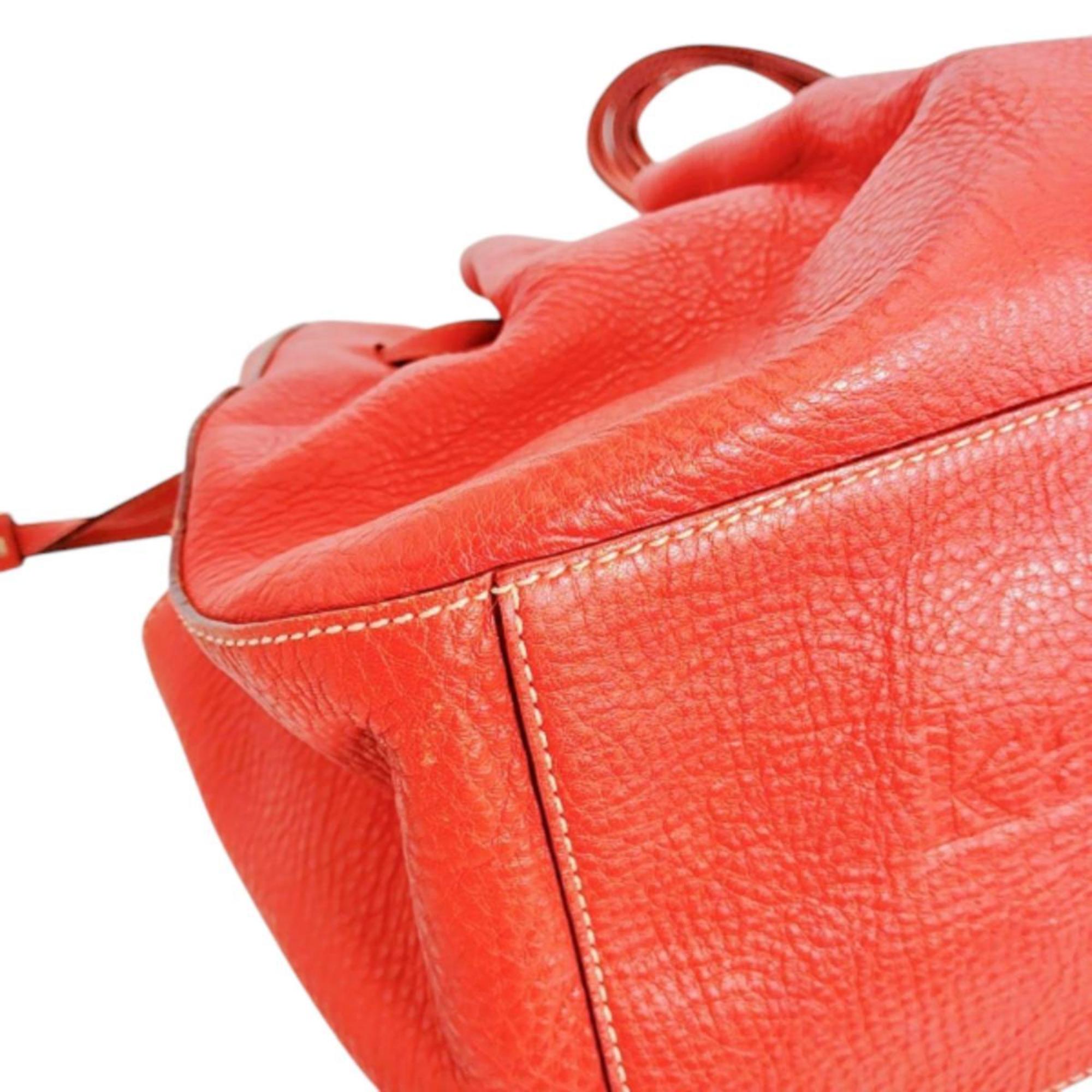 Kate Spade Red Color Leather Handbag Tote Bag (Pre-Owned)