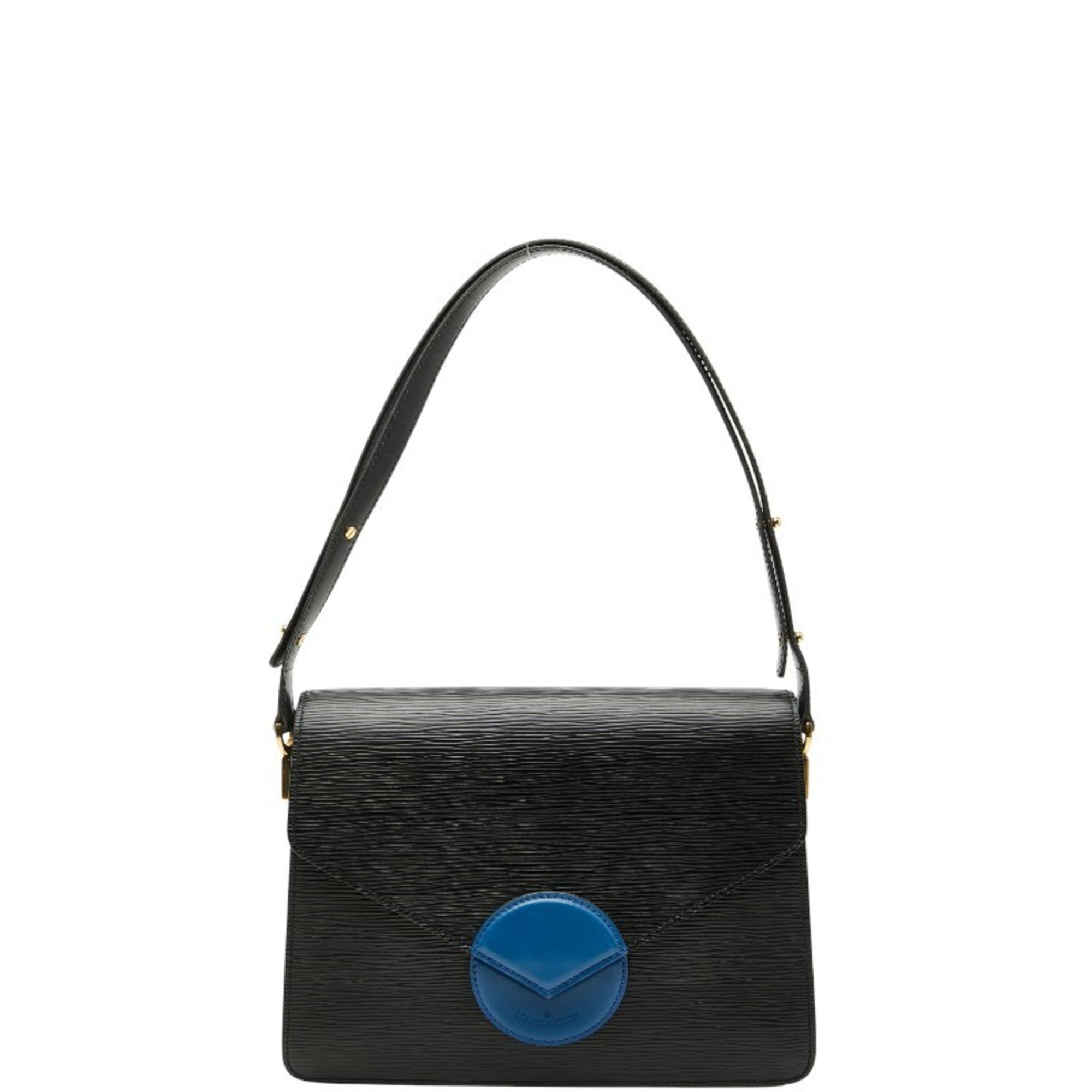 Louis Vuitton Black Blue Cuir Ombre Leather Handbag Shoulder Bag (Pre-Owned)
