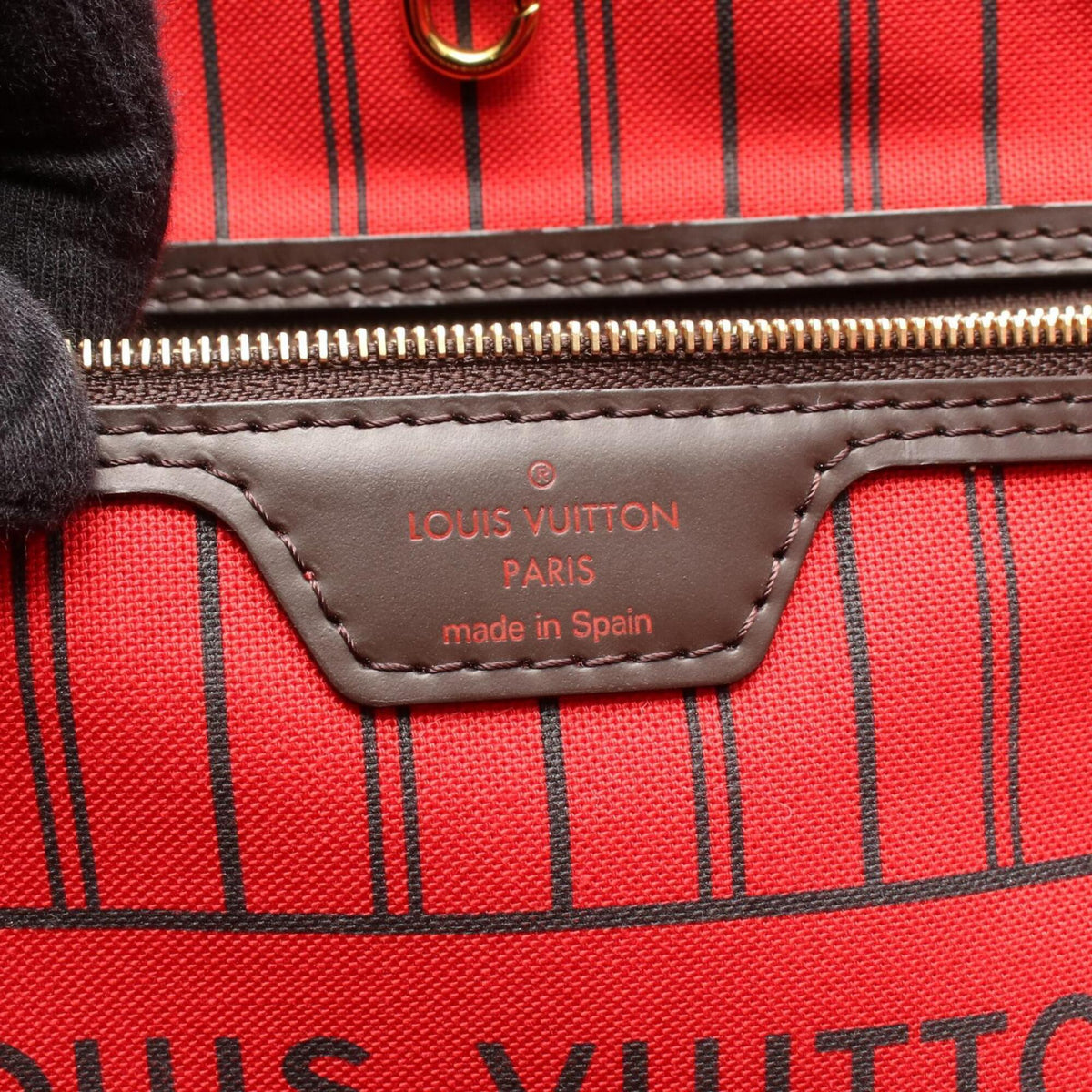 Louis Vuitton Brown Coated Canvas Leather Handbag Tote Bag (Pre-Owned)