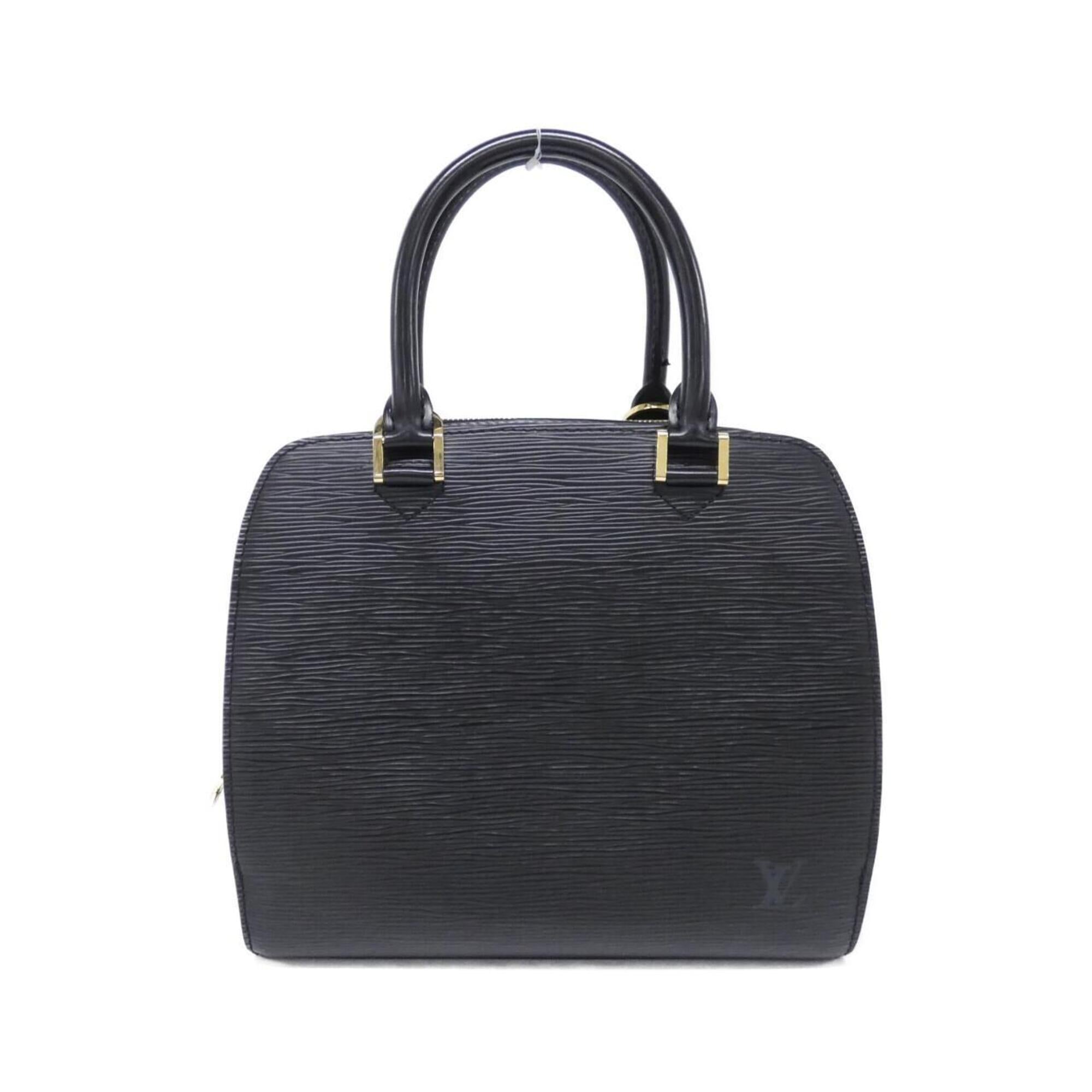 Louis Vuitton Black Leather Handbag (Pre-Owned)