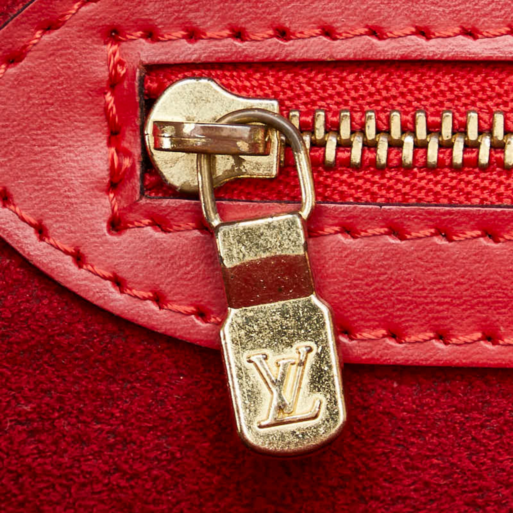 Louis Vuitton Castilian Red Epi Leather Shoulder Bag Tote Bag (Pre-Owned)