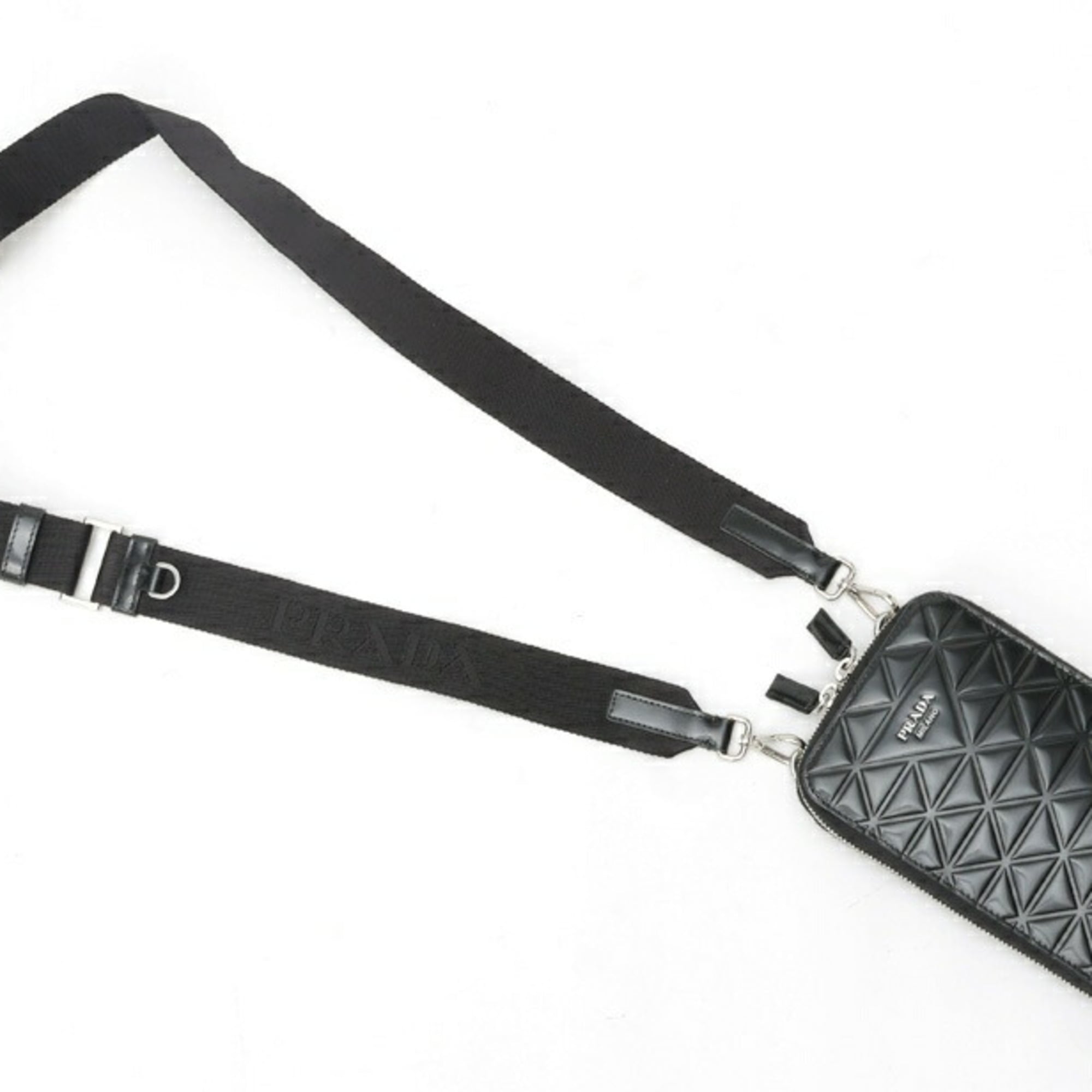 Prada Black Patent Leather Pouch (Pre-Owned)